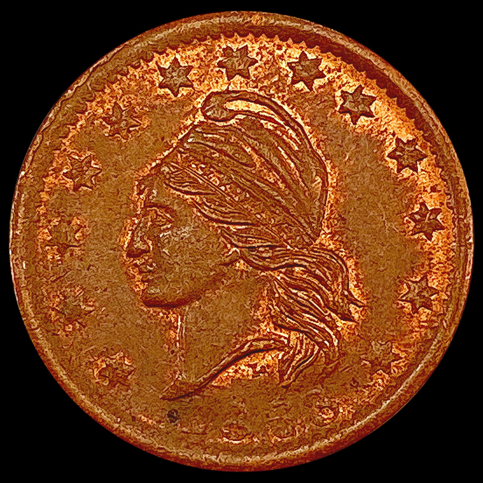 1863 Civil War Token CLOSELY UNCIRCULATED (1 of 2)