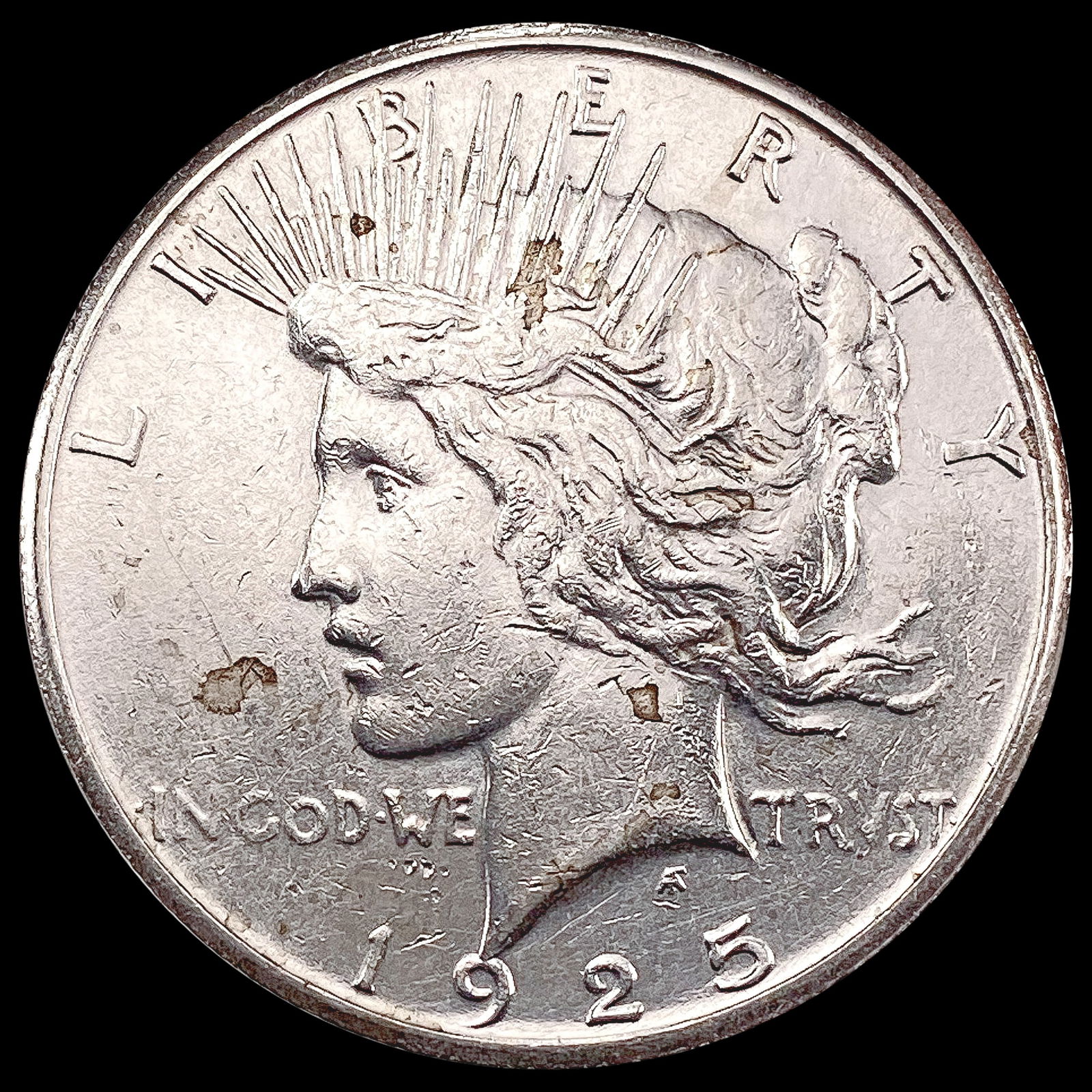 1925-S Silver Peace Dollar CHOICE AU (1 of 2)