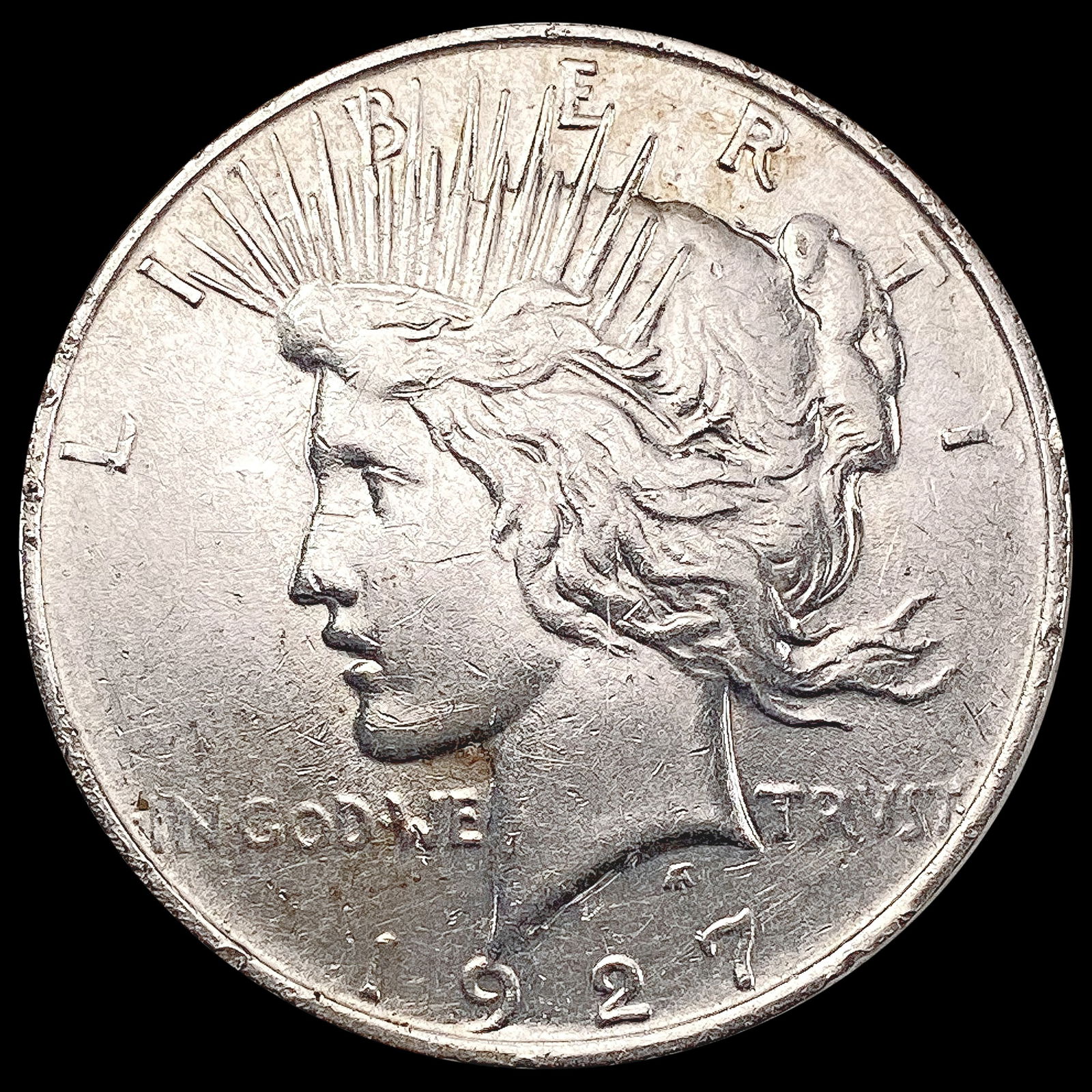 1927-D Silver Peace Dollar CHOICE AU (1 of 2)