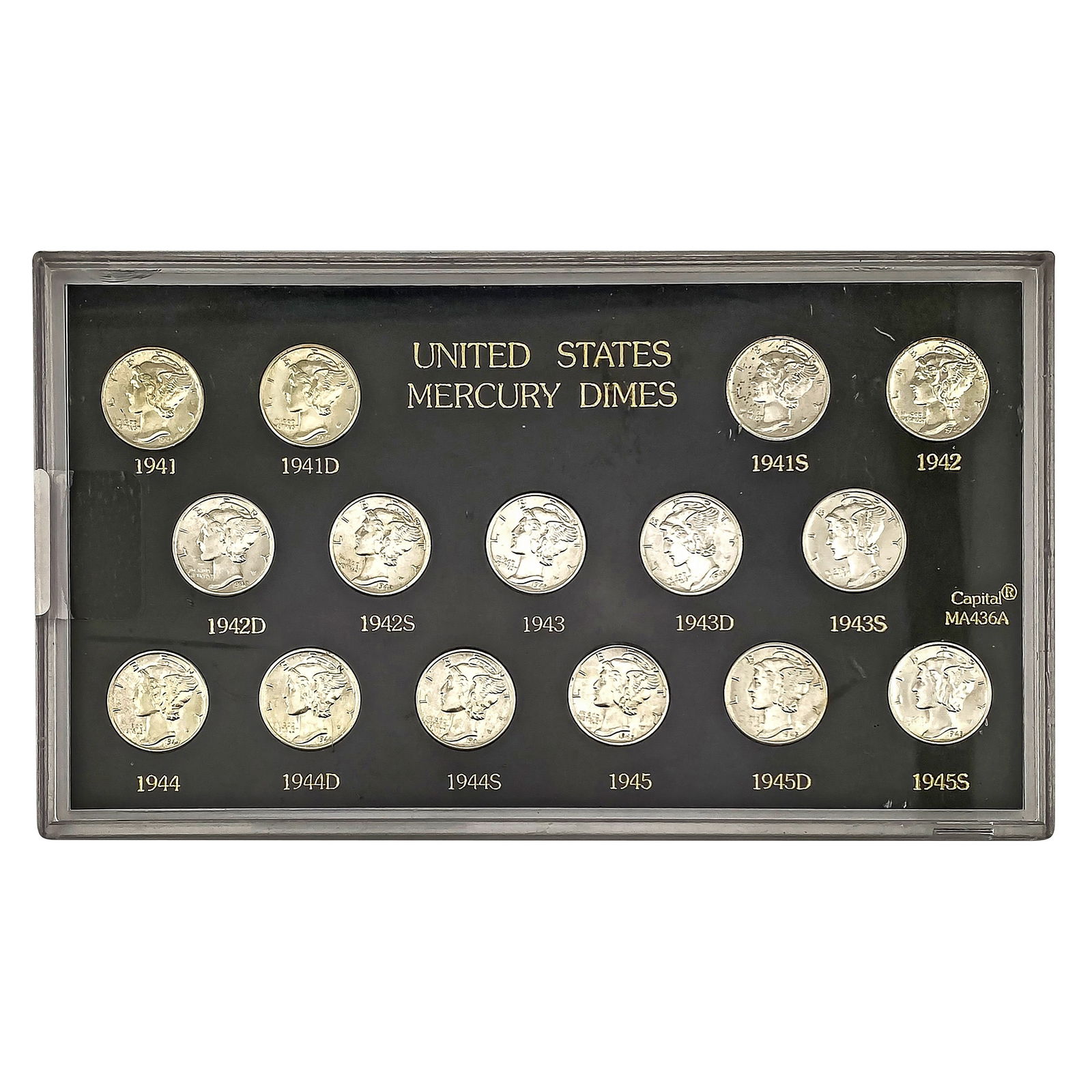 [15]1941-1945 Mercury Silver Dime (1 of 2)