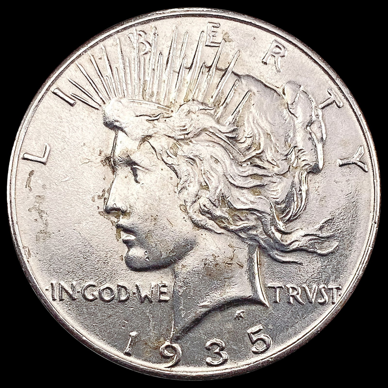 1935 Silver Peace Dollar CHOICE AU (1 of 2)