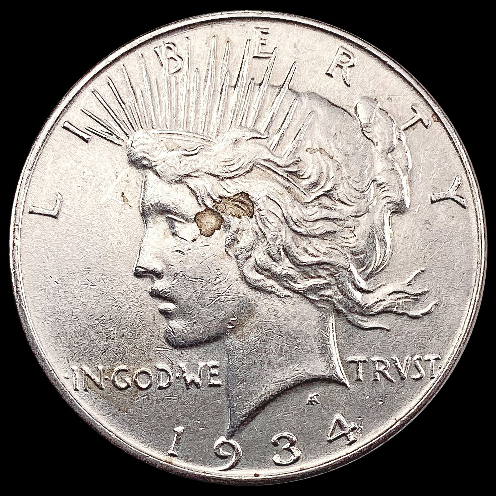 1934 Silver Peace Dollar CHOICE AU (1 of 2)