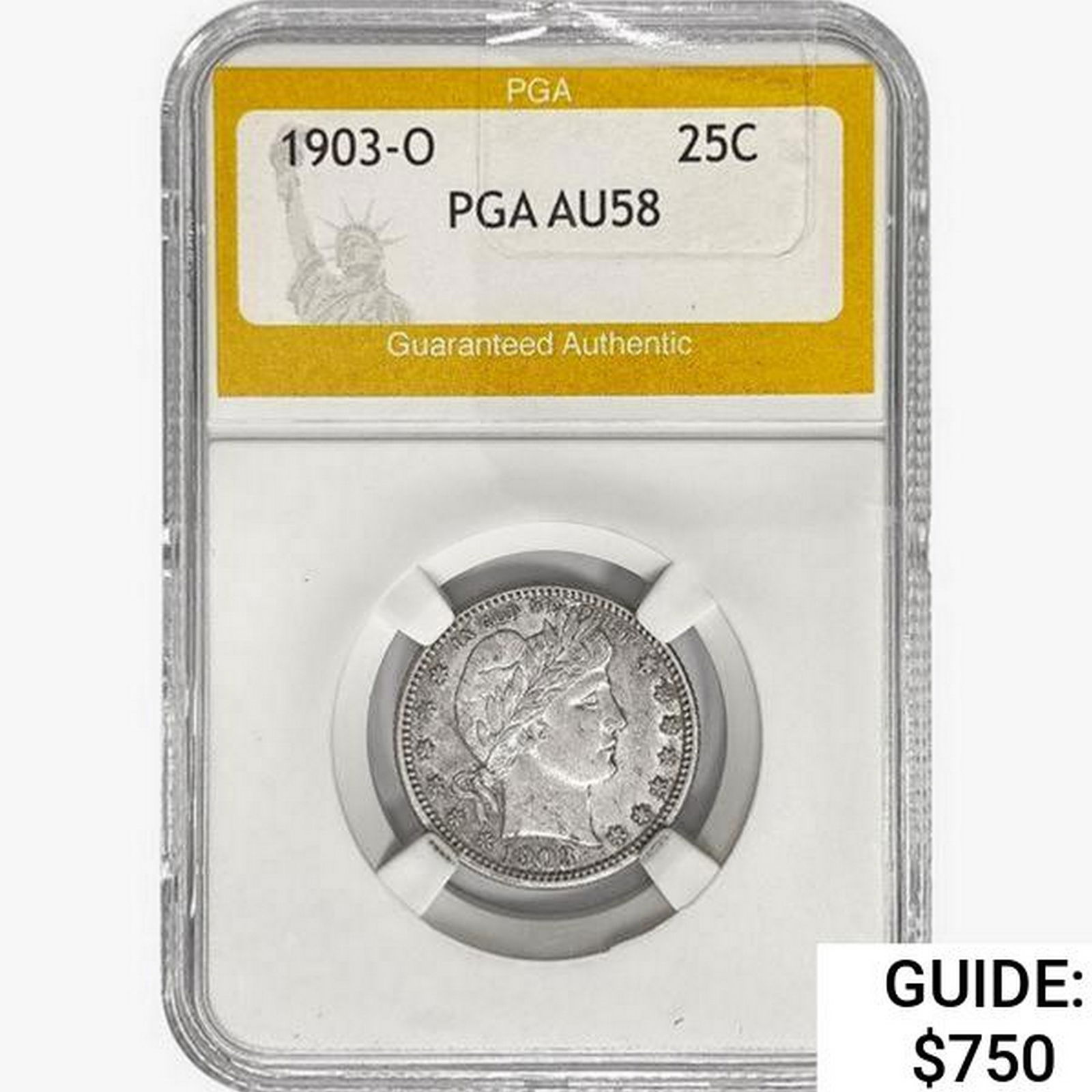 1903-O Barber Quarter PGA AU58 (1 of 2)