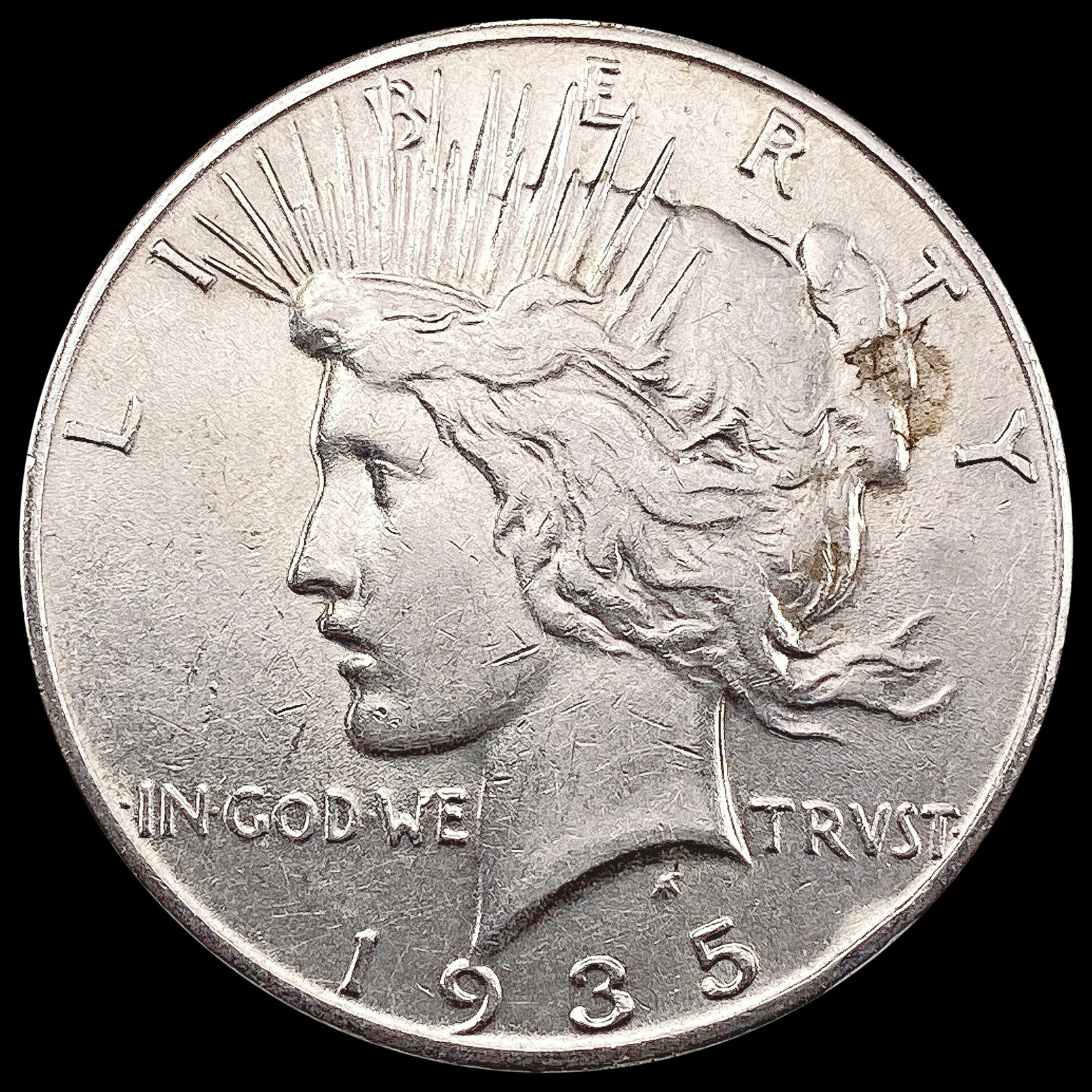 1935 Silver Peace Dollar CHOICE AU (1 of 2)