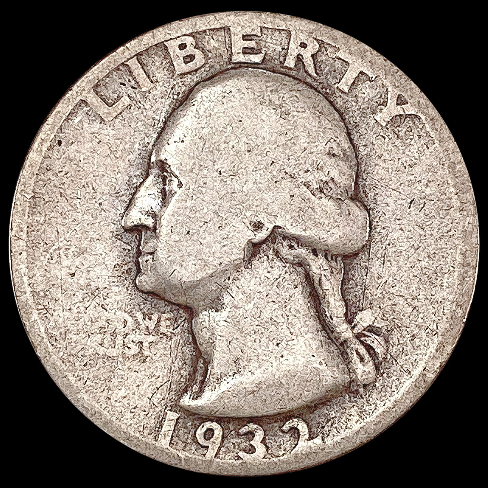 1932-S Washington Silver Quarter NICELY CIRCULATED (1 of 2)