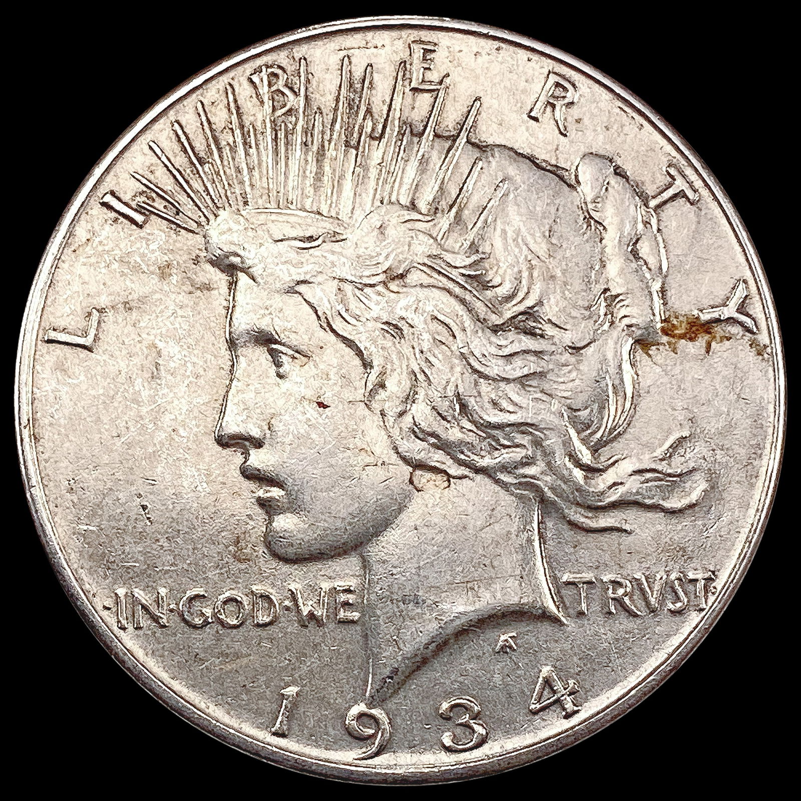 1934 Silver Peace Dollar CHOICE AU (1 of 2)