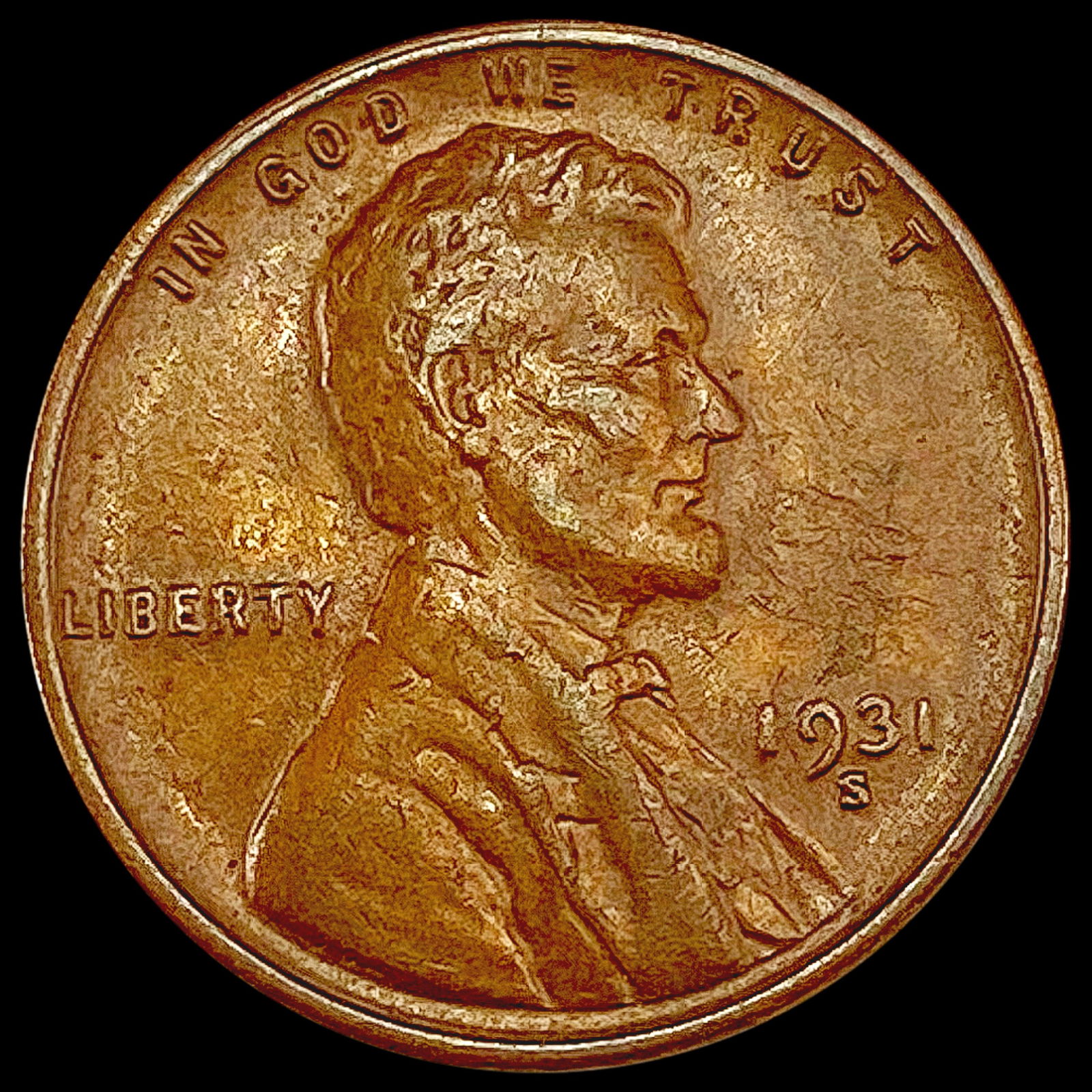 1931-S Wheat Cent CLOSELY UNCIRCULATED (1 of 2)