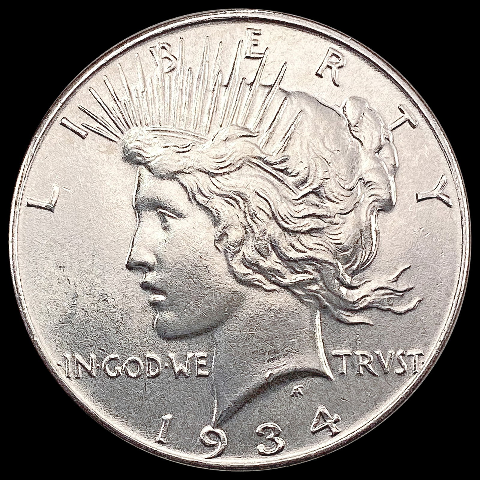 1934 Silver Peace Dollar CHOICE AU (1 of 2)