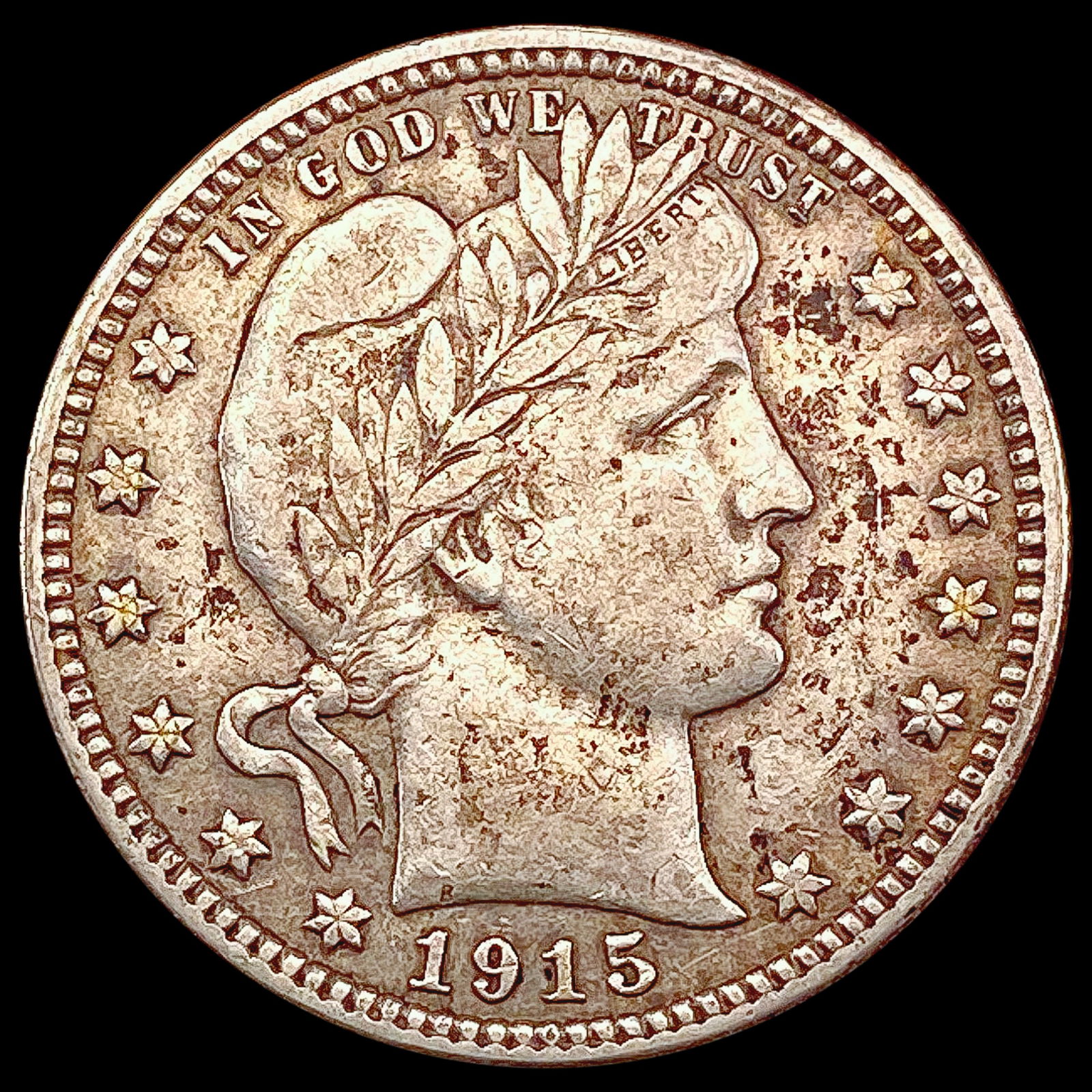 1915 Barber Quarter NEARLY UNCIRCULATED (1 of 2)
