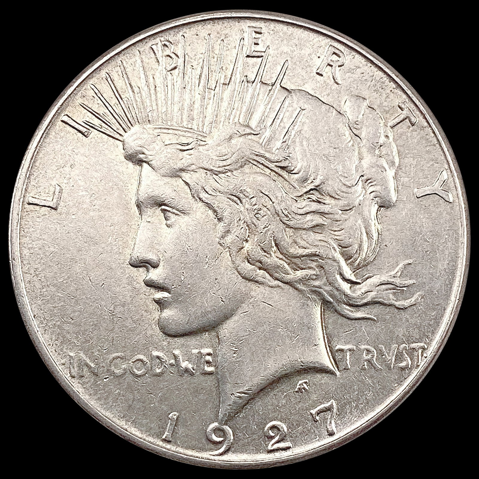 1927-S Silver Peace Dollar CHOICE BU (1 of 2)