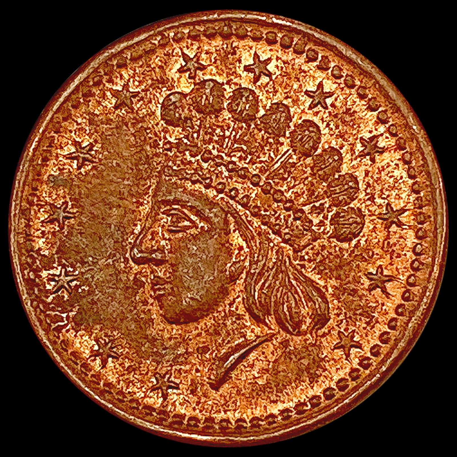 1864 Civil War "Union Forever" Token CHOICE AU (1 of 2)