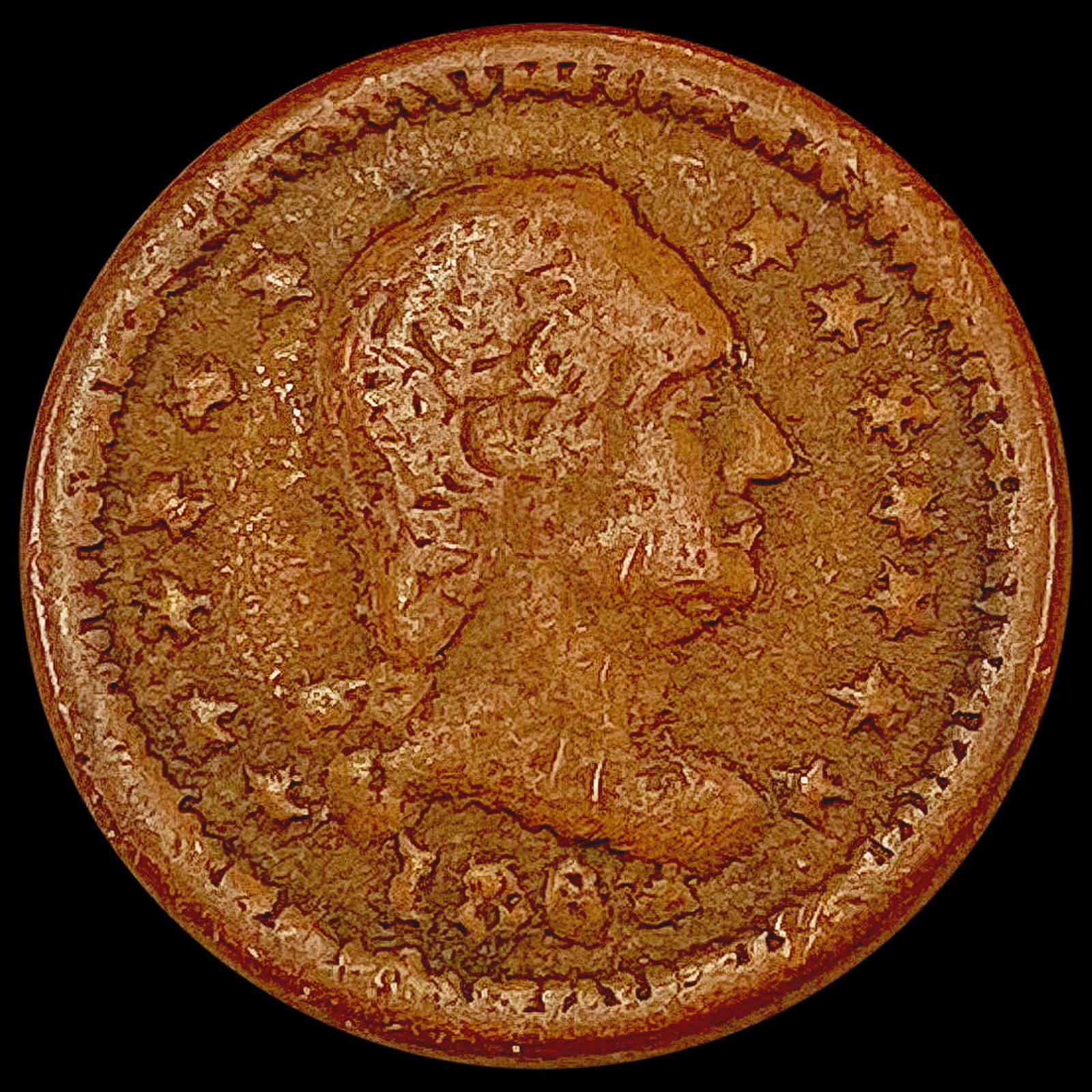 1864 Civil War "Union Forever" Token NEARLY UNCIRCULATED (1 of 2)