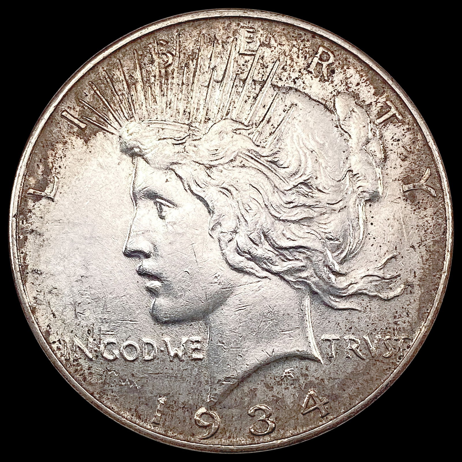 1934 Silver Peace Dollar CLOSELY UNCIRCULATED (1 of 2)