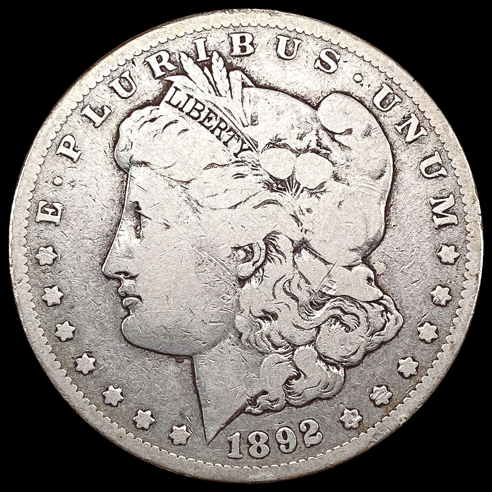 1892-CC Morgan Silver Dollar LIGHTLY CIRCULATED (1 of 2)
