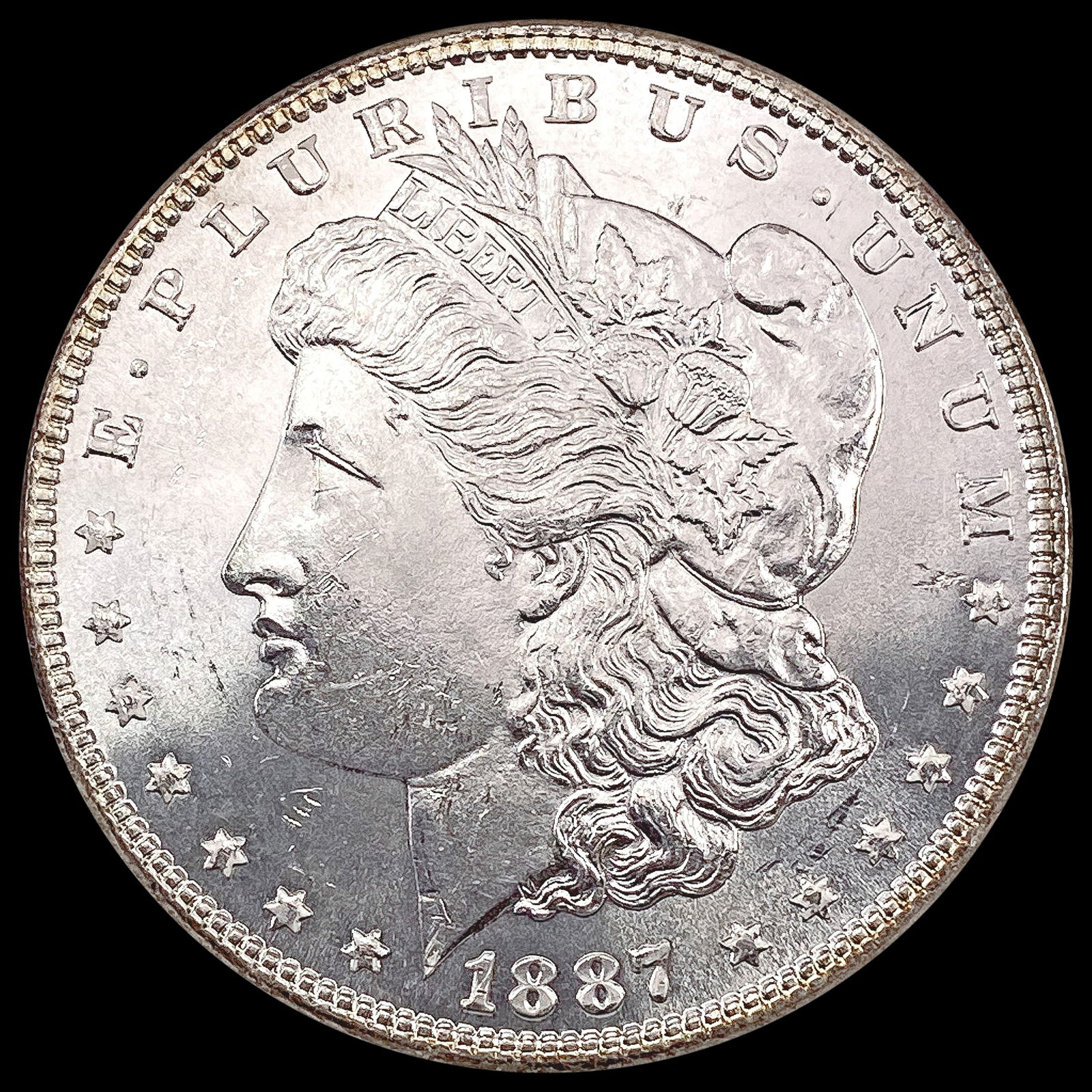 1887 Morgan Silver Dollar SUPERB GEM BU (1 of 2)