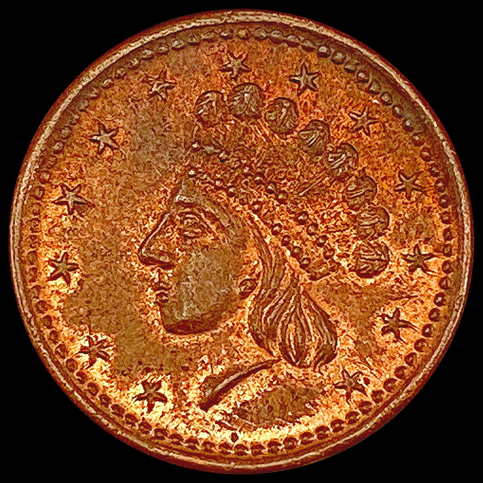 1864 Civil War "Union Forever" Token CHOICE AU (1 of 2)