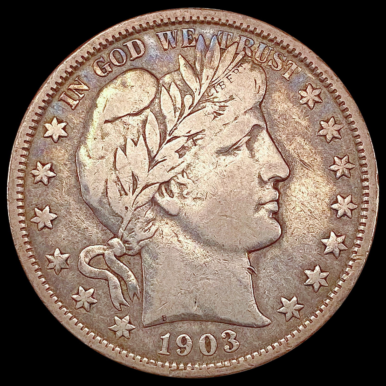 1903-O Barber Half Dollar NEARLY UNCIRCULATED (1 of 2)