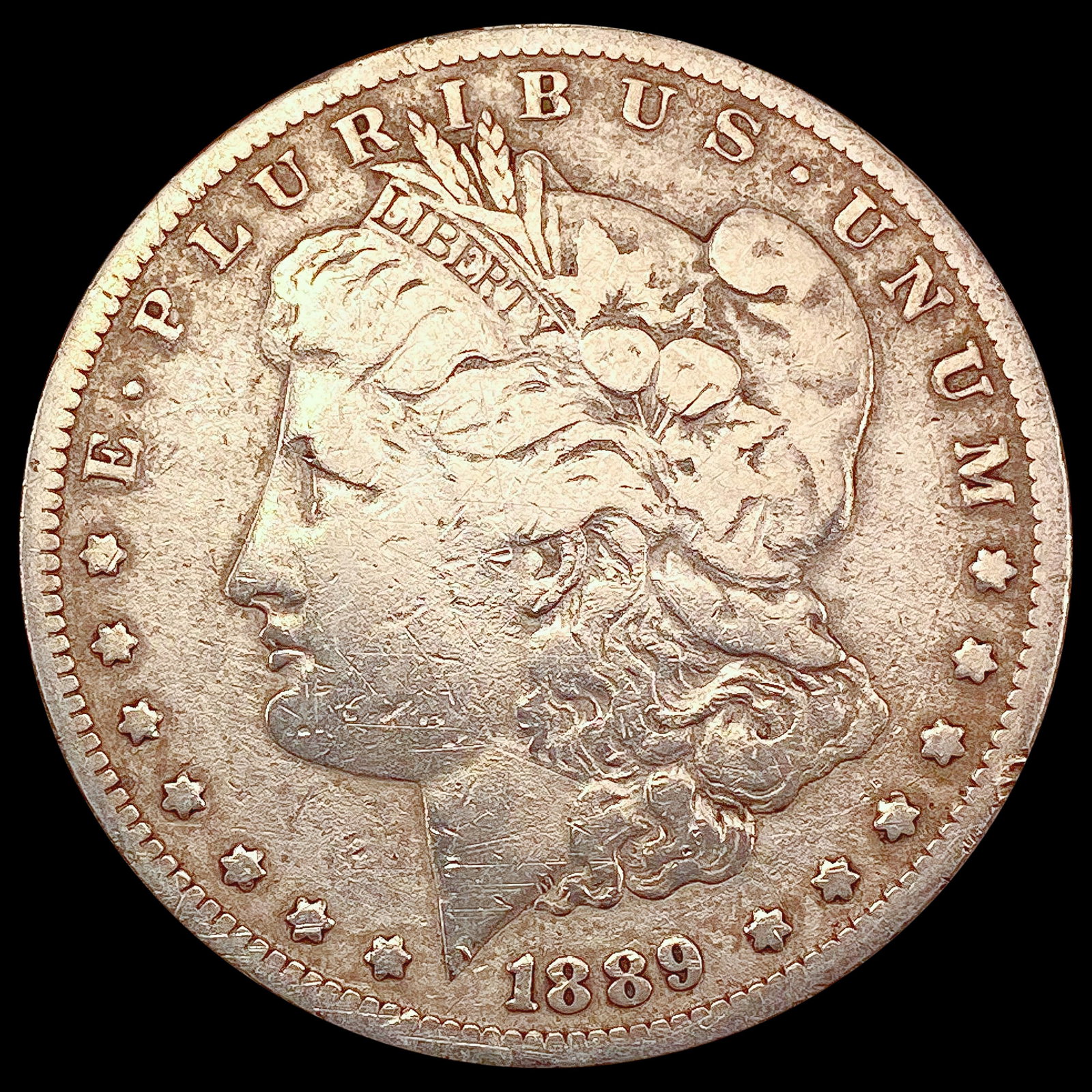 1889-CC Morgan Silver Dollar NEARLY UNCIRCULATED: 1889-CC Morgan Silver Dollar NEARLY UNCIRCULATED