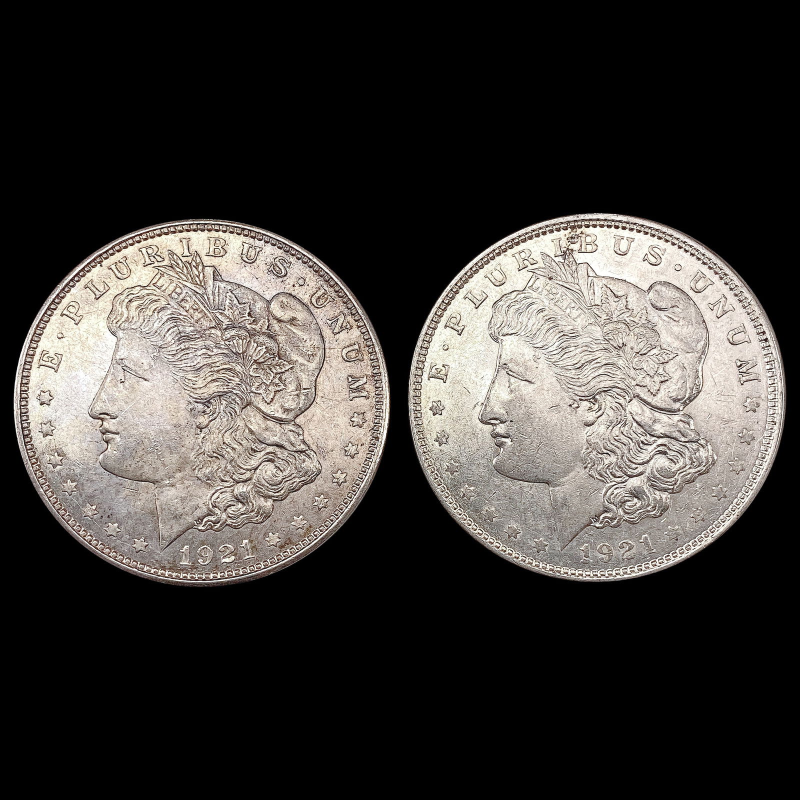 [2] 1921-D Morgan Silver Dollar UNCIRCULATED (1 of 2)