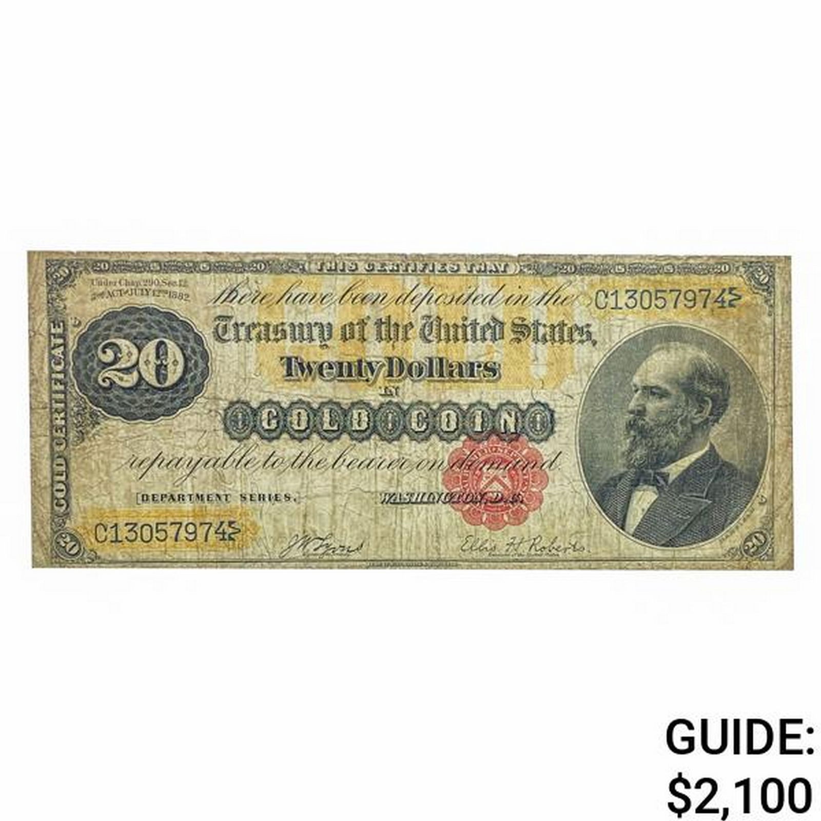 FR. 1178 1882 $20 GOLD CERTIFICATE (1 of 2)