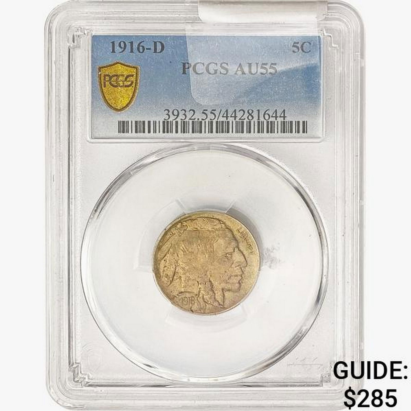 1916-D Buffalo Nickel PCGS AU55 (1 of 2)