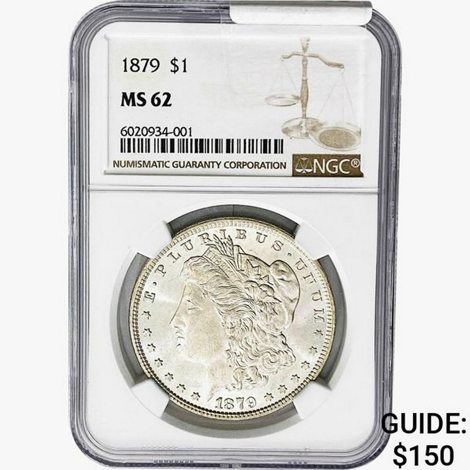 1879 Morgan Silver Dollar NGC MS62 (1 of 2)