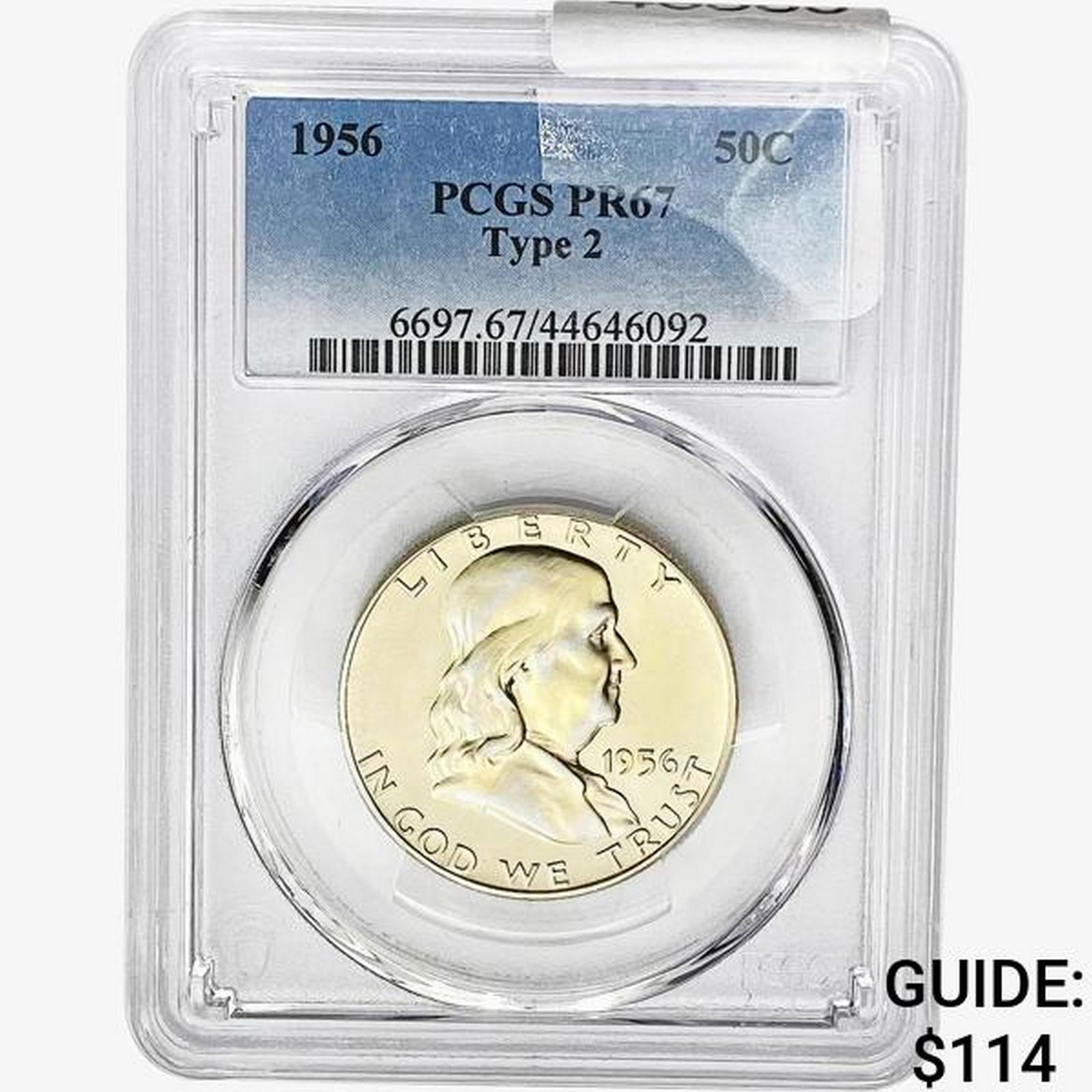 1956 Franklin Half Dollar PCGS PR67 TY2 (1 of 2)