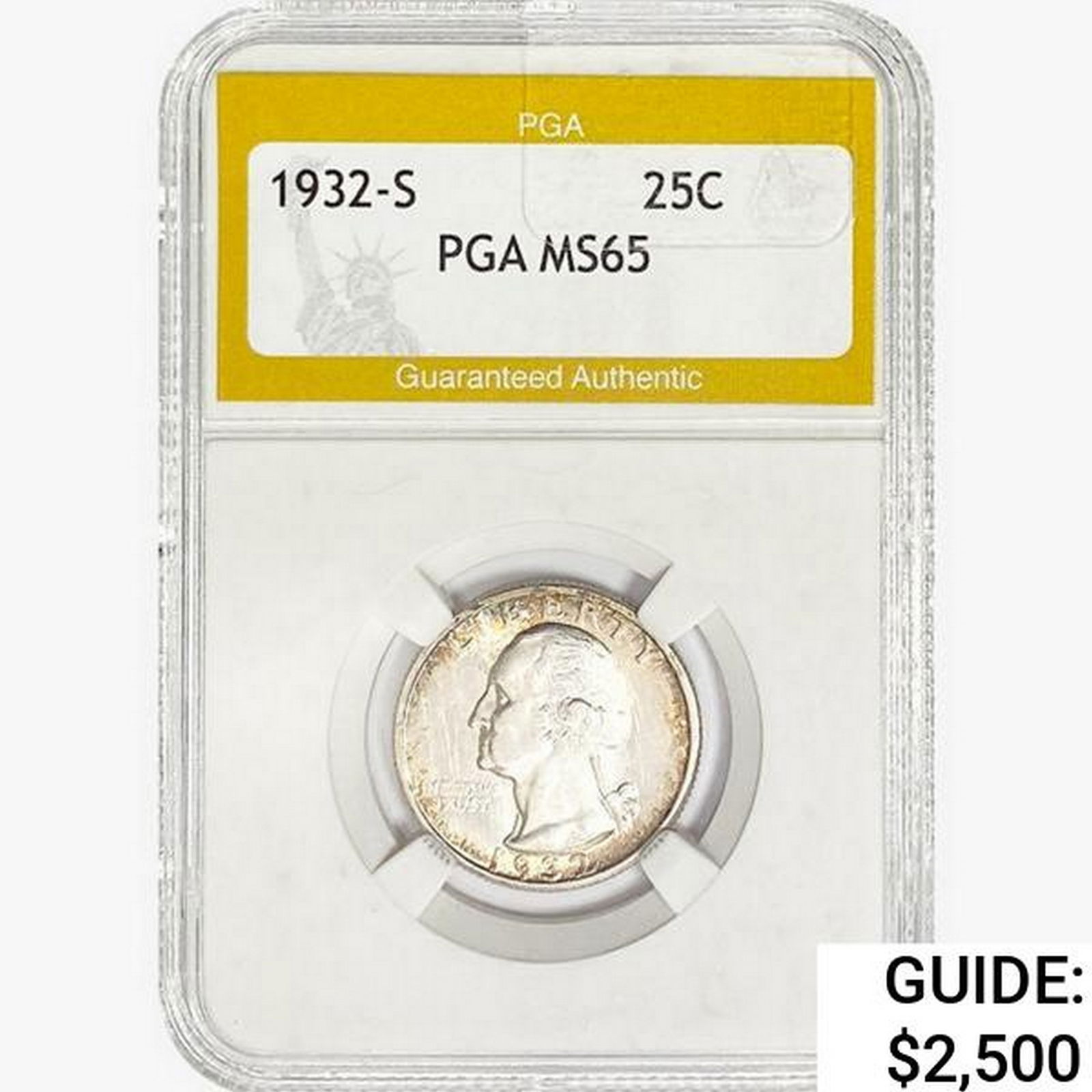 1932-S Washington Silver Quarter PGA MS65 (1 of 2)