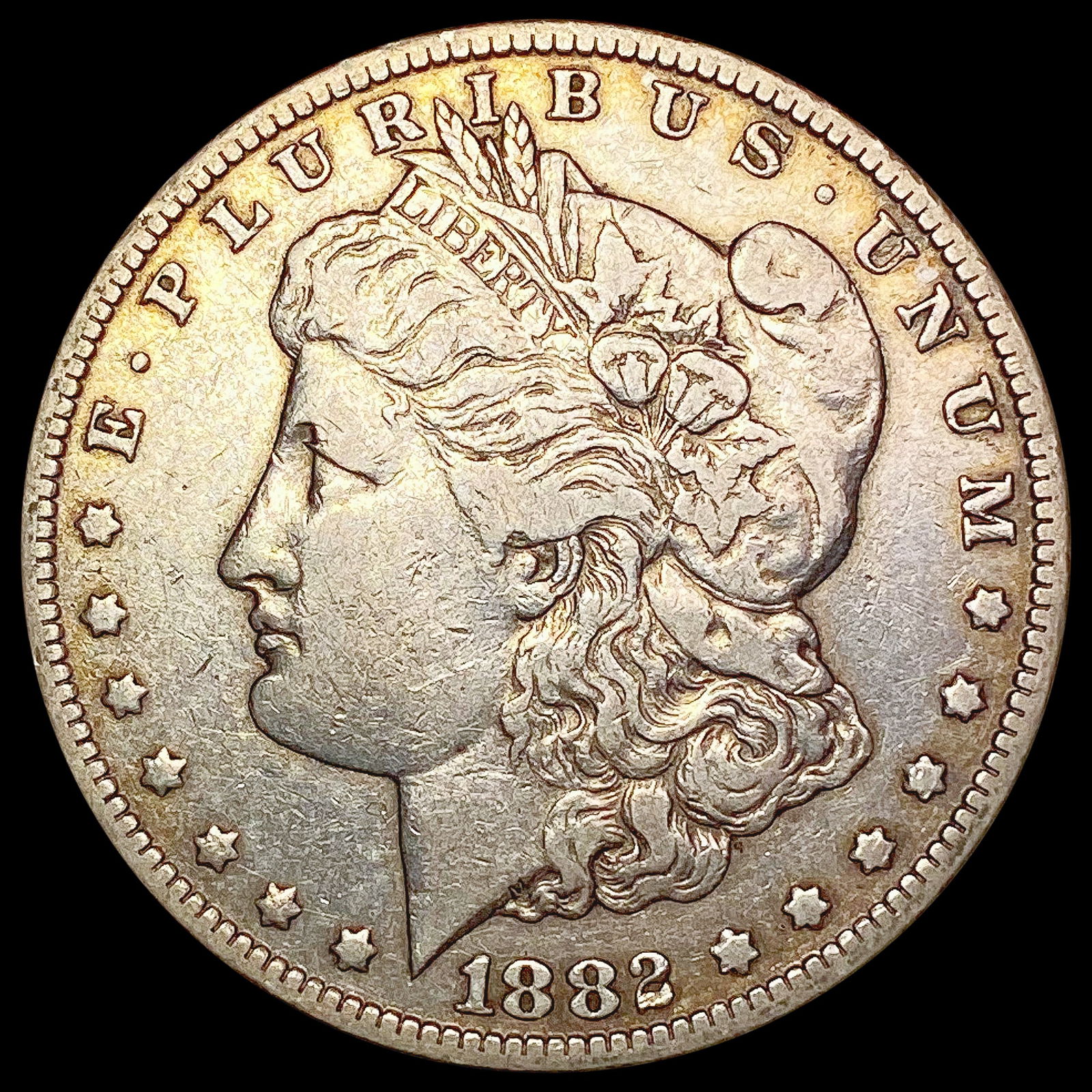 1882-cc Morgan Silver Dollar CLOSELY UNCIRCULATED (1 of 2)