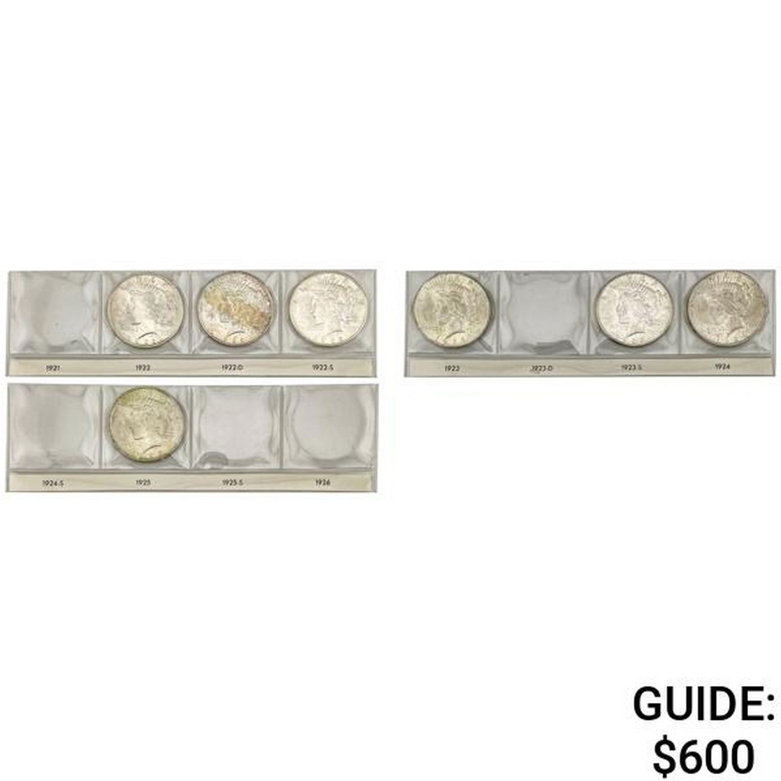 1922-1925 Peace Dollars Album [7 Coins] (1 of 8)