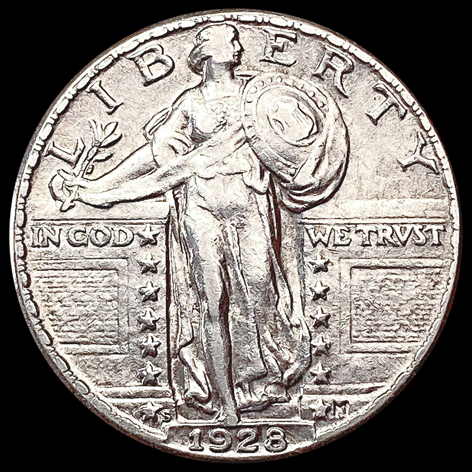 1928-S Standing Liberty Quarter CLOSELY UNCIRCULATED (1 of 2)