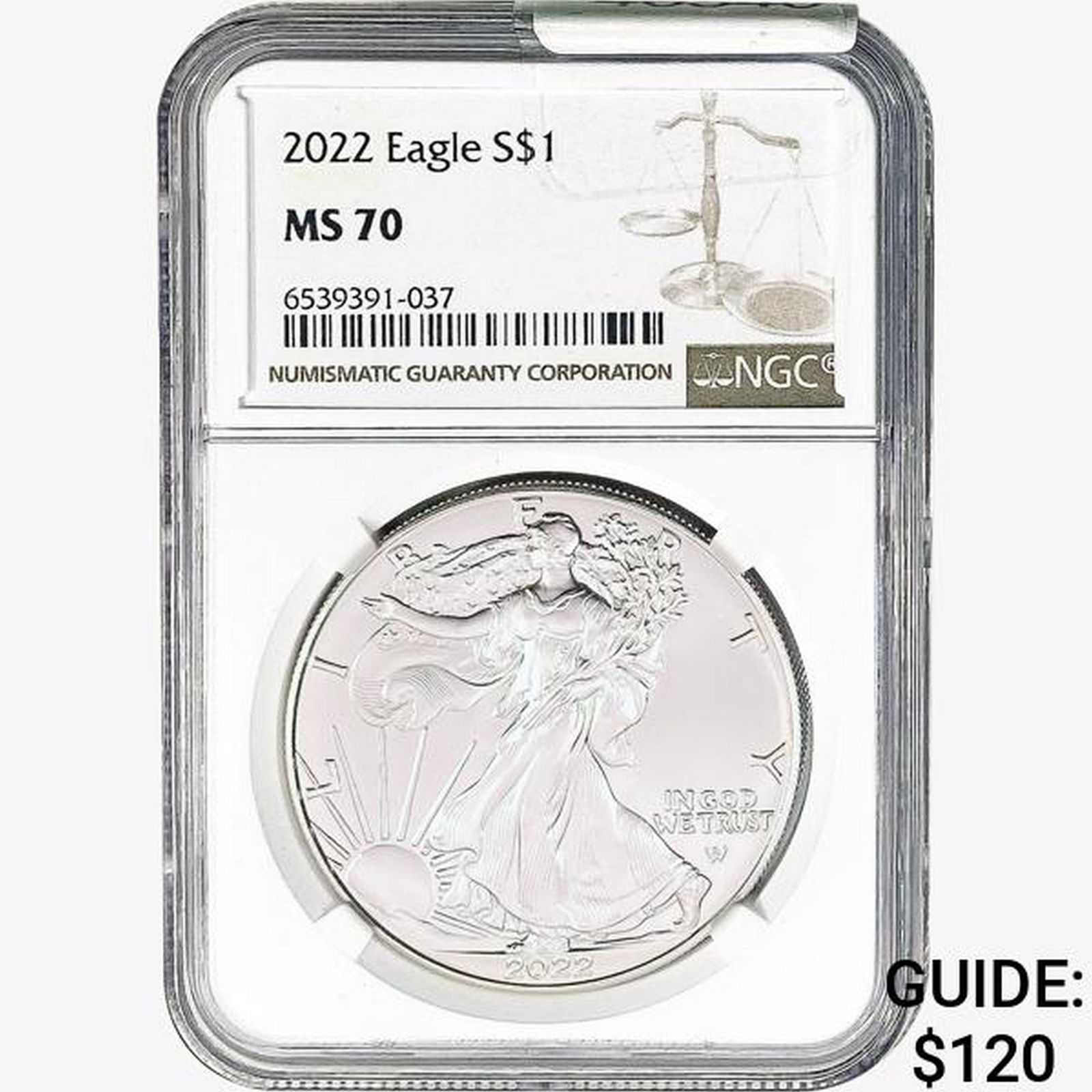 2022 Silver Eagle NGC MS70 (1 of 2)