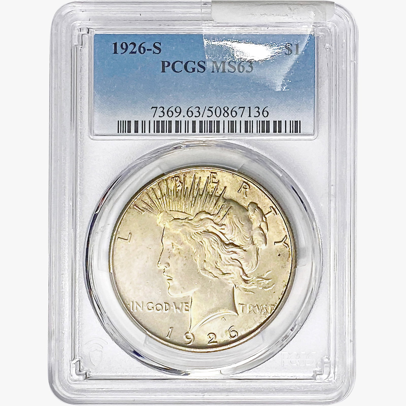 1926-S Silver Peace Dollar PCGS MS63 (1 of 2)