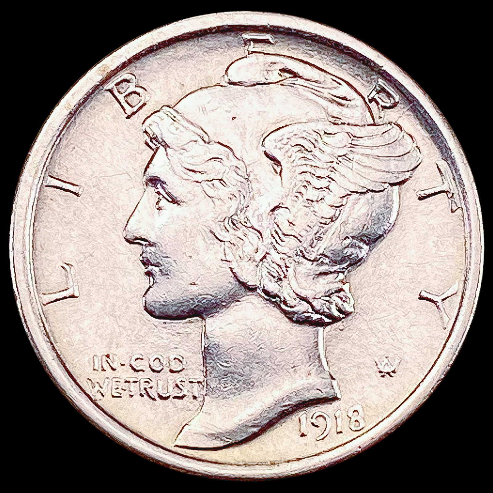 1918 FB Mercury Dime UNCIRCULATED (1 of 2)