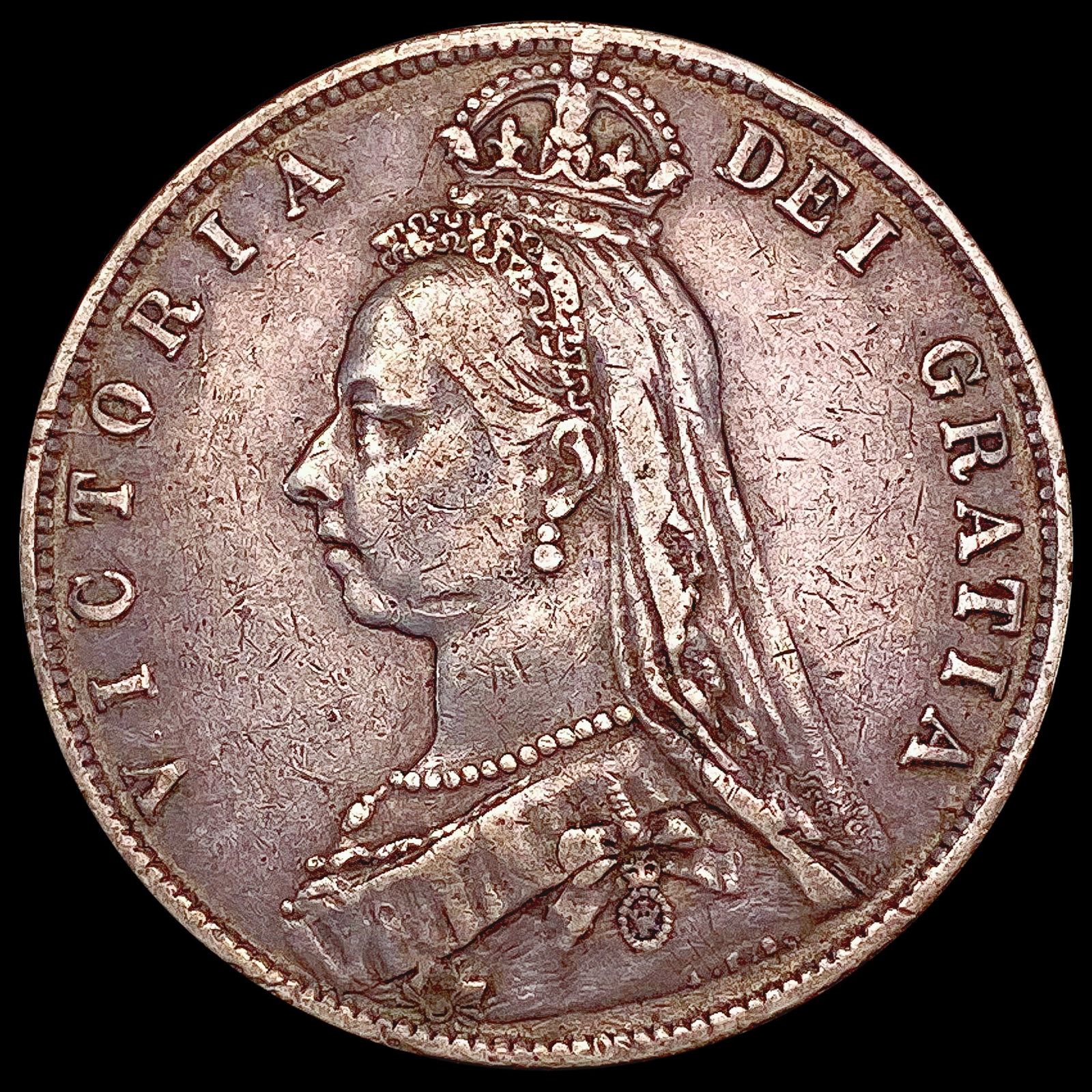 1889 Gr. Britain Half Crown LIGHTLY CIRCULATED: 1889 Gr. Britain Half Crown LIGHTLY CIRCULATED