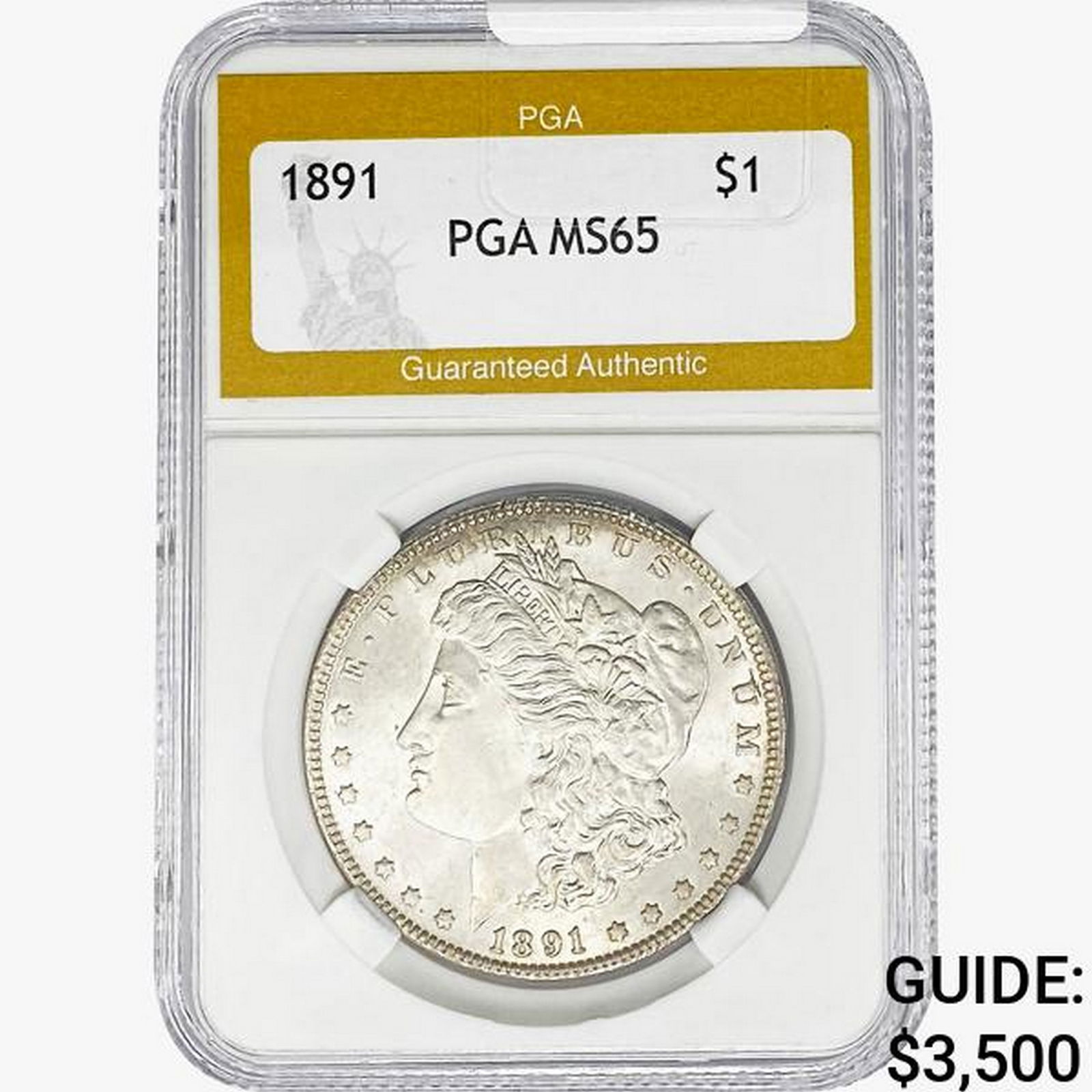 1891 Morgan Silver Dollar PGA MS65 (1 of 2)