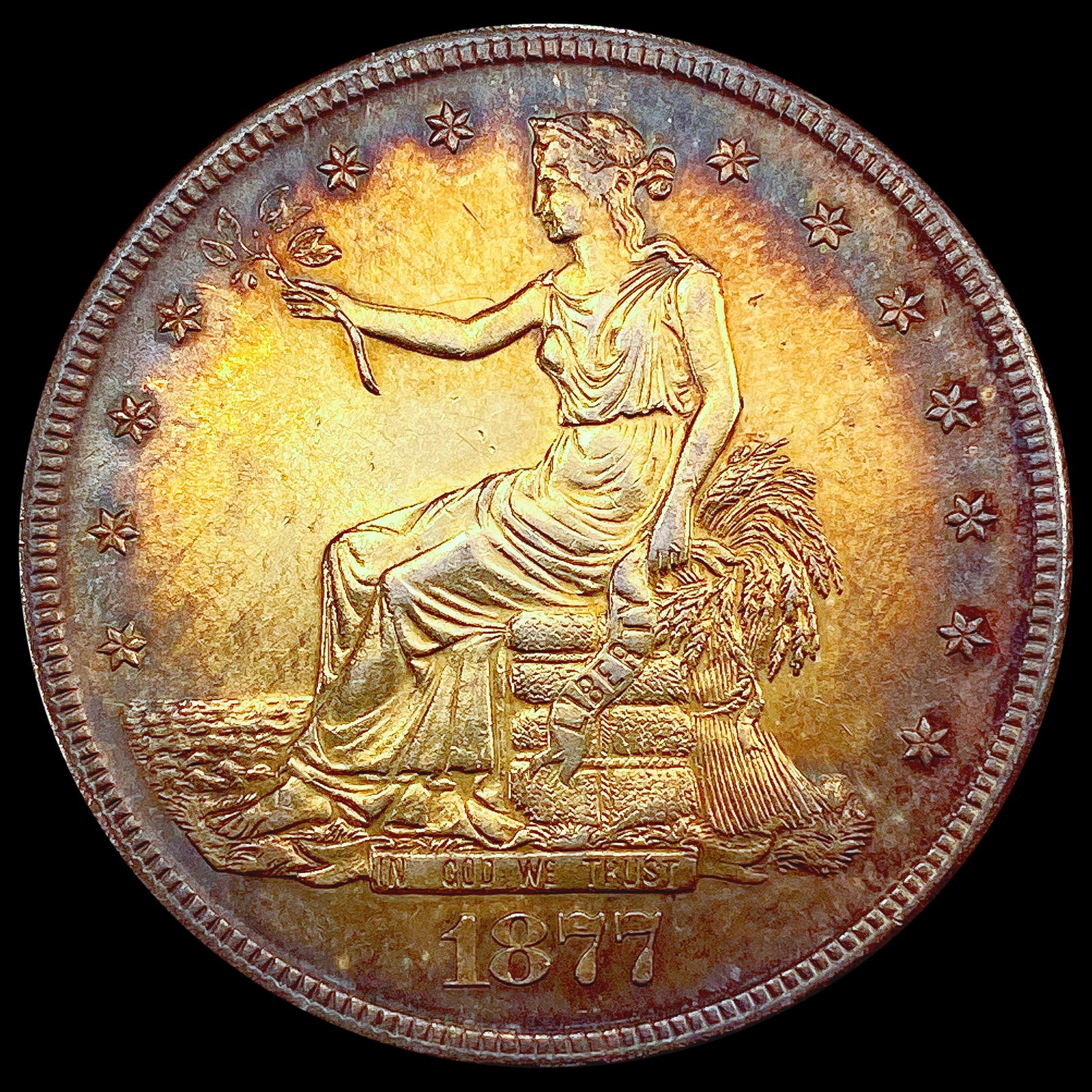 1877-S Silver Trade Dollar CHOICE AU (1 of 2)