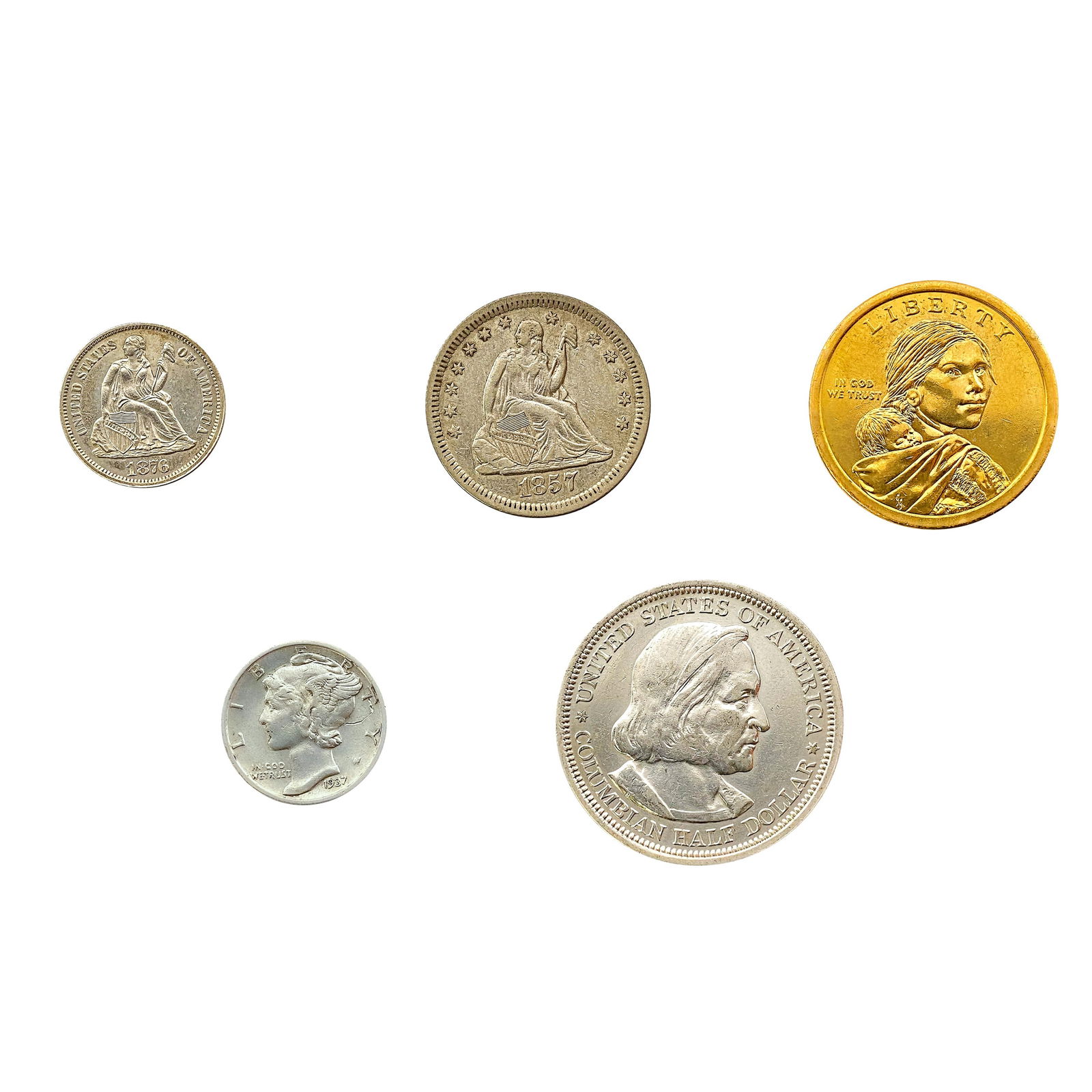 [5] 1857-2009 U.S. Type Coin Lot (1 of 11)