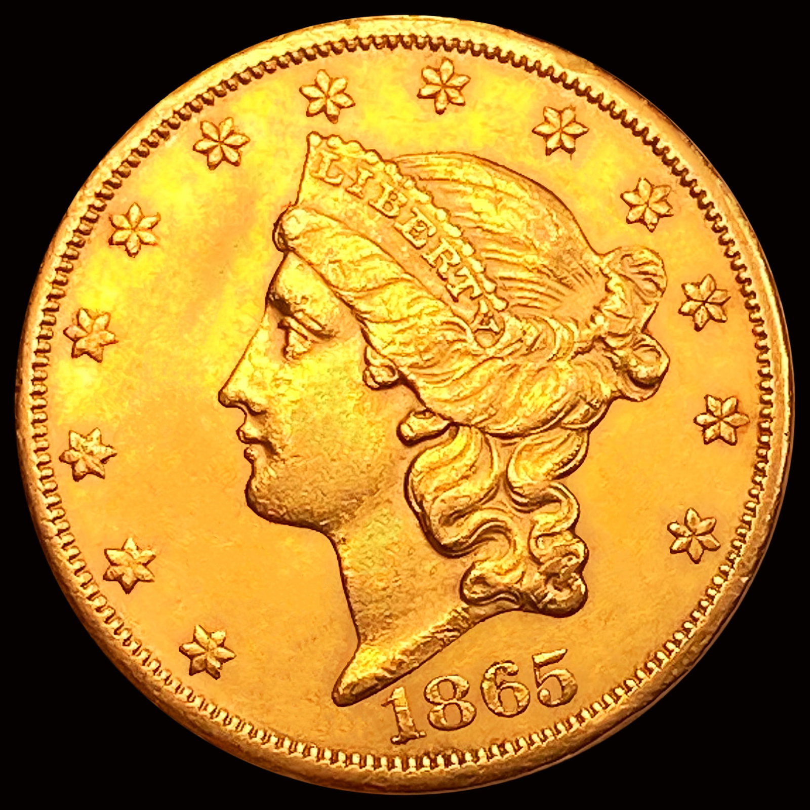 1865-S $20 Gold Double Eagle: 1865-S $20 Gold Double Eagle
