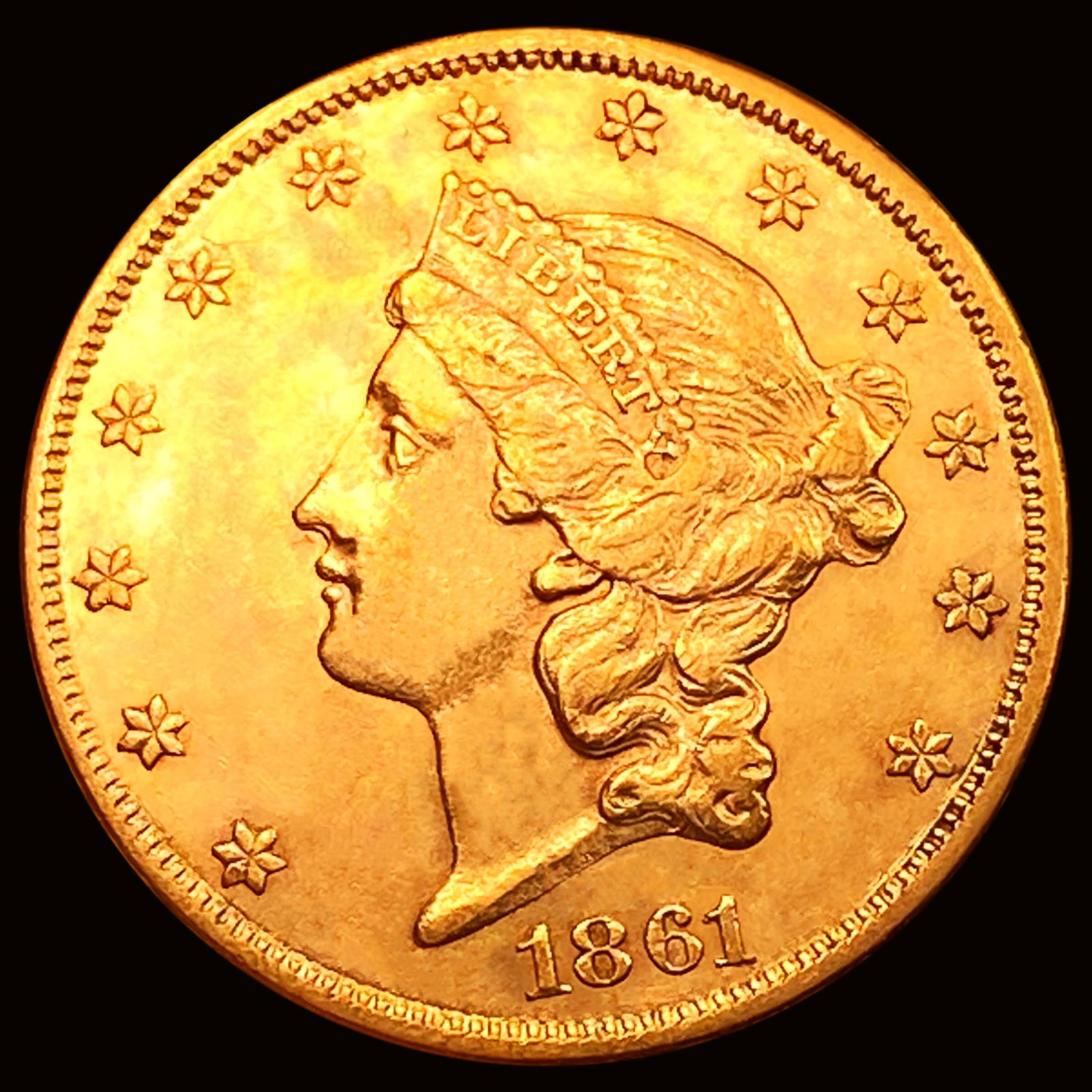 1861 $20 Gold Double Eagle (1 of 2)