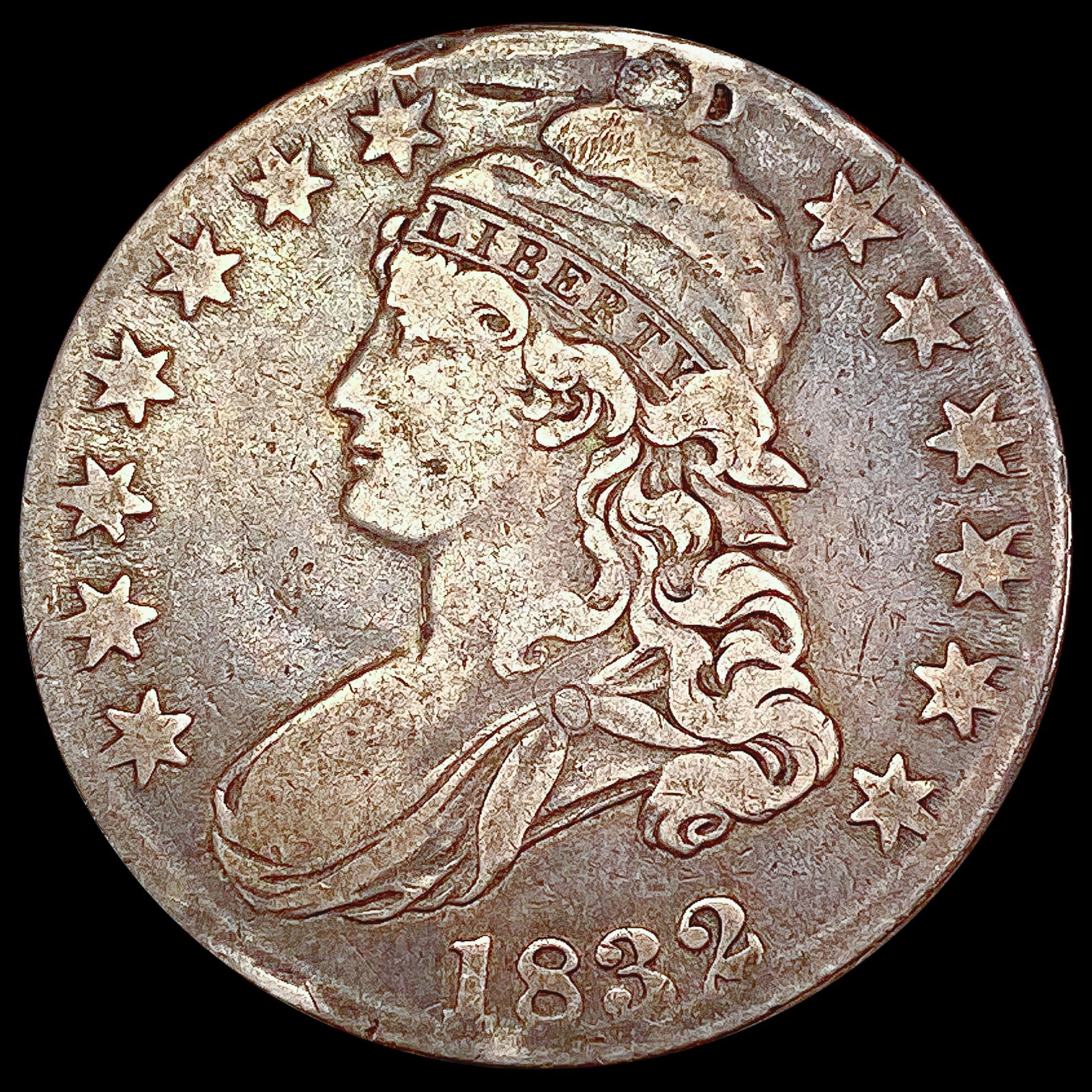 1832 Capped Bust Half Dollar LIGHTLY CIRCULATED (1 of 2)