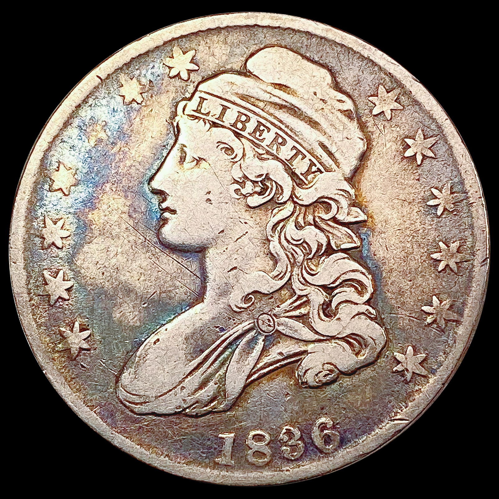 1836 Capped Bust Half Dollar LIGHTLY CIRCULATED (1 of 2)