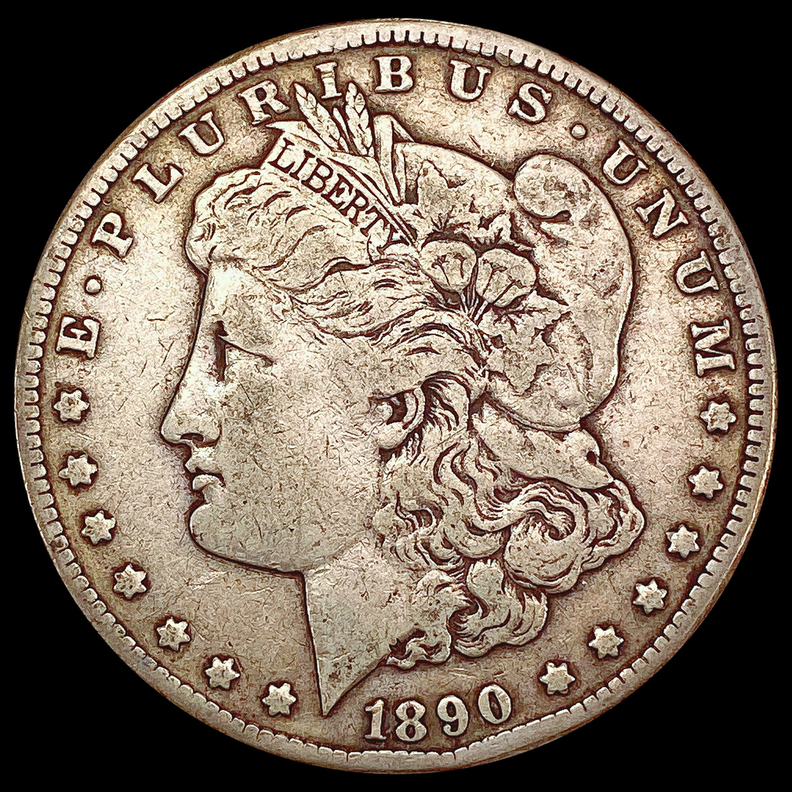 1890-CC Morgan Silver Dollar LIGHTLY CIRCULATED: 1890-CC Morgan Silver Dollar LIGHTLY CIRCULATED