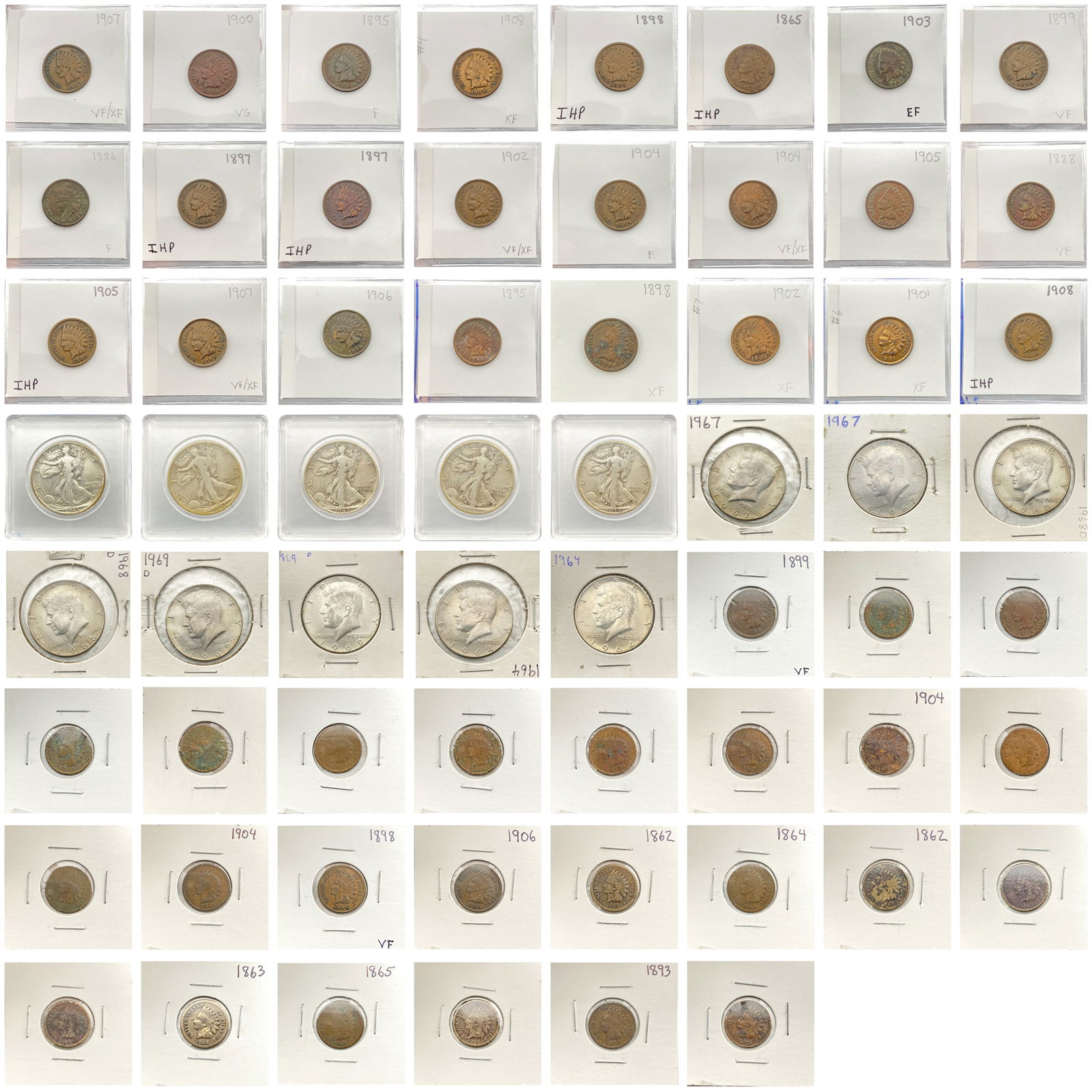 1862-1964 [67] U.S. Type Coin Lot (1 of 2)