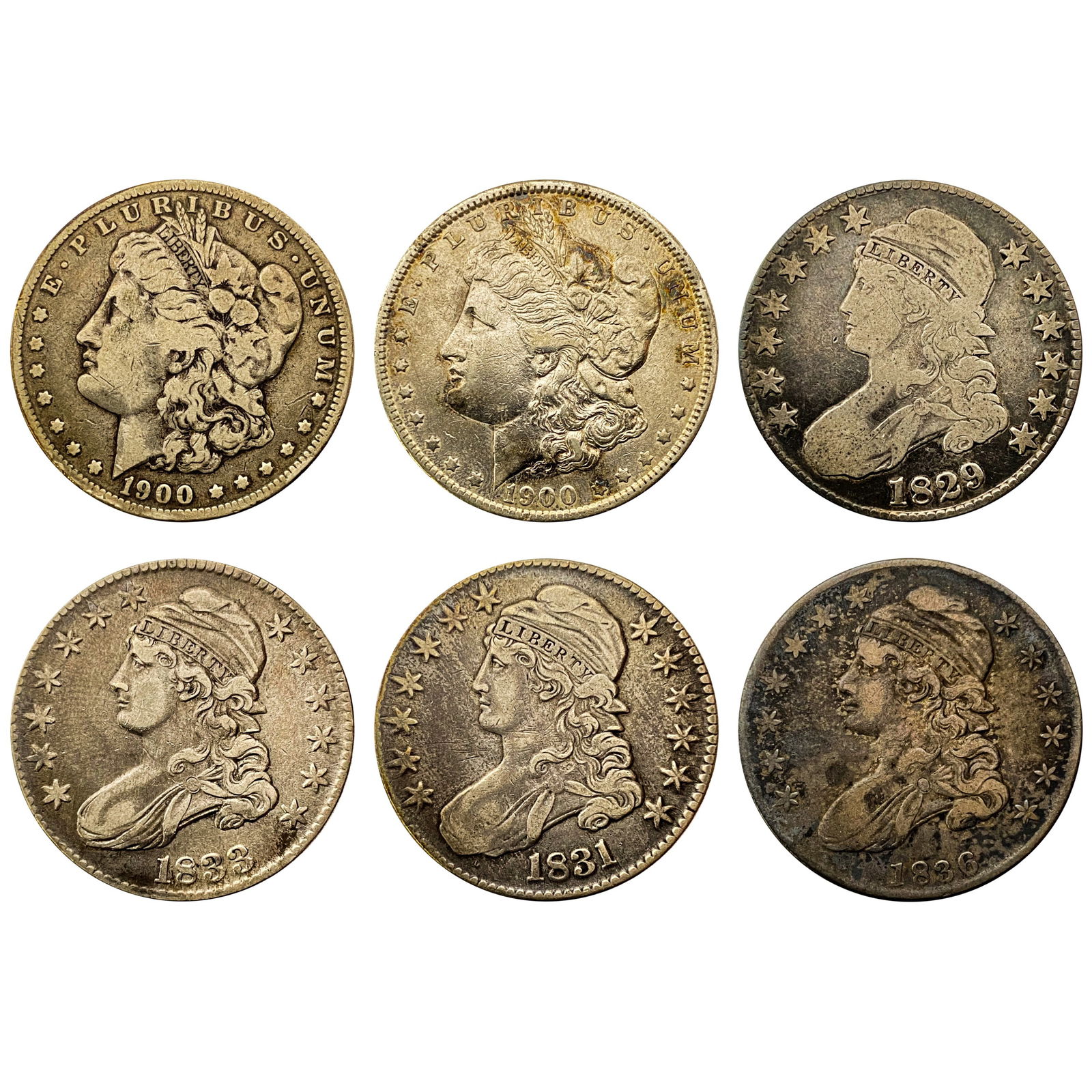 1829-1900 [6] U.S. Type Coin Lot (1 of 13)