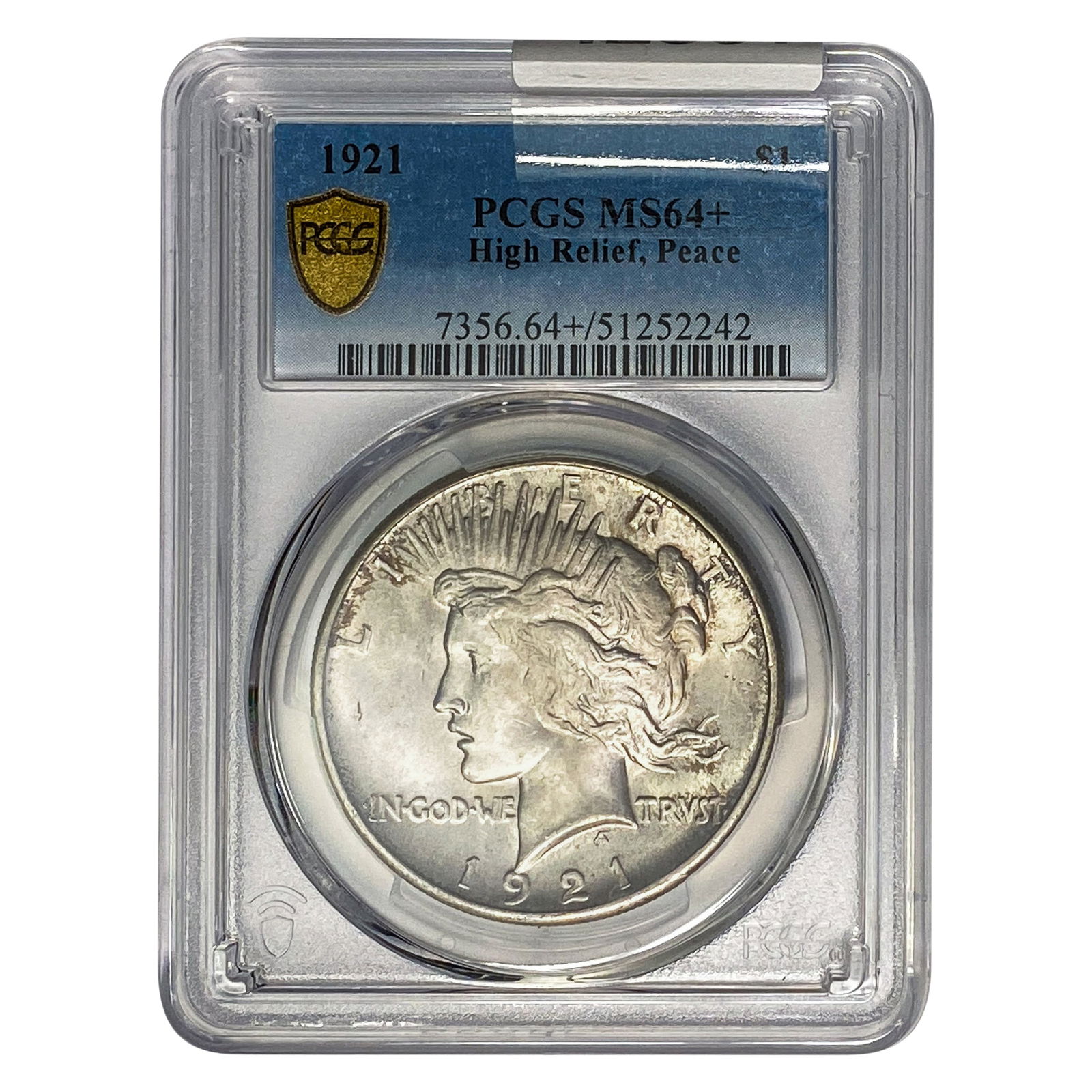 1921 Silver Peace Dollar PCGS MS64+ HR (1 of 2)