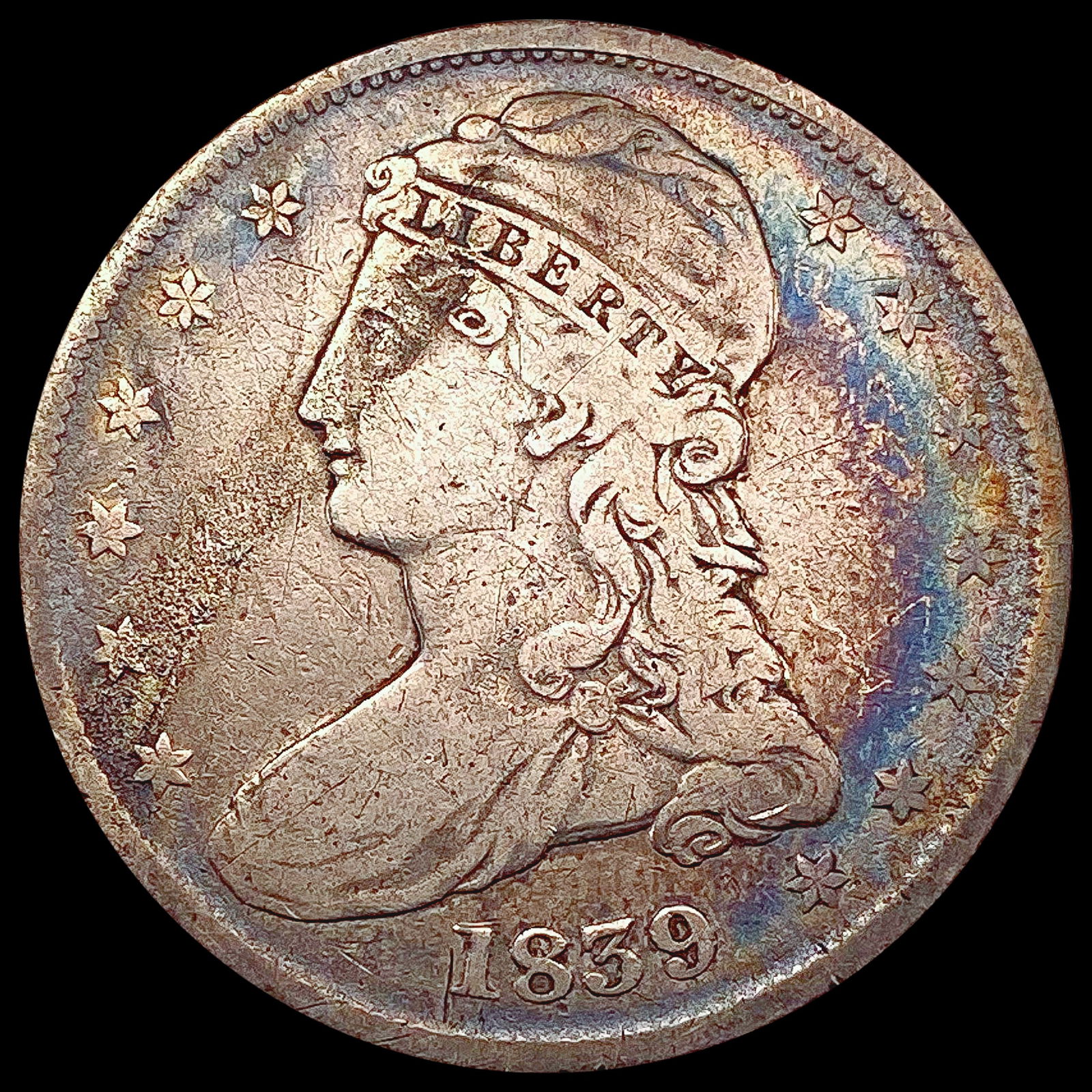 1839 Capped Bust Half Dollar LIGHTLY CIRCULATED (1 of 2)