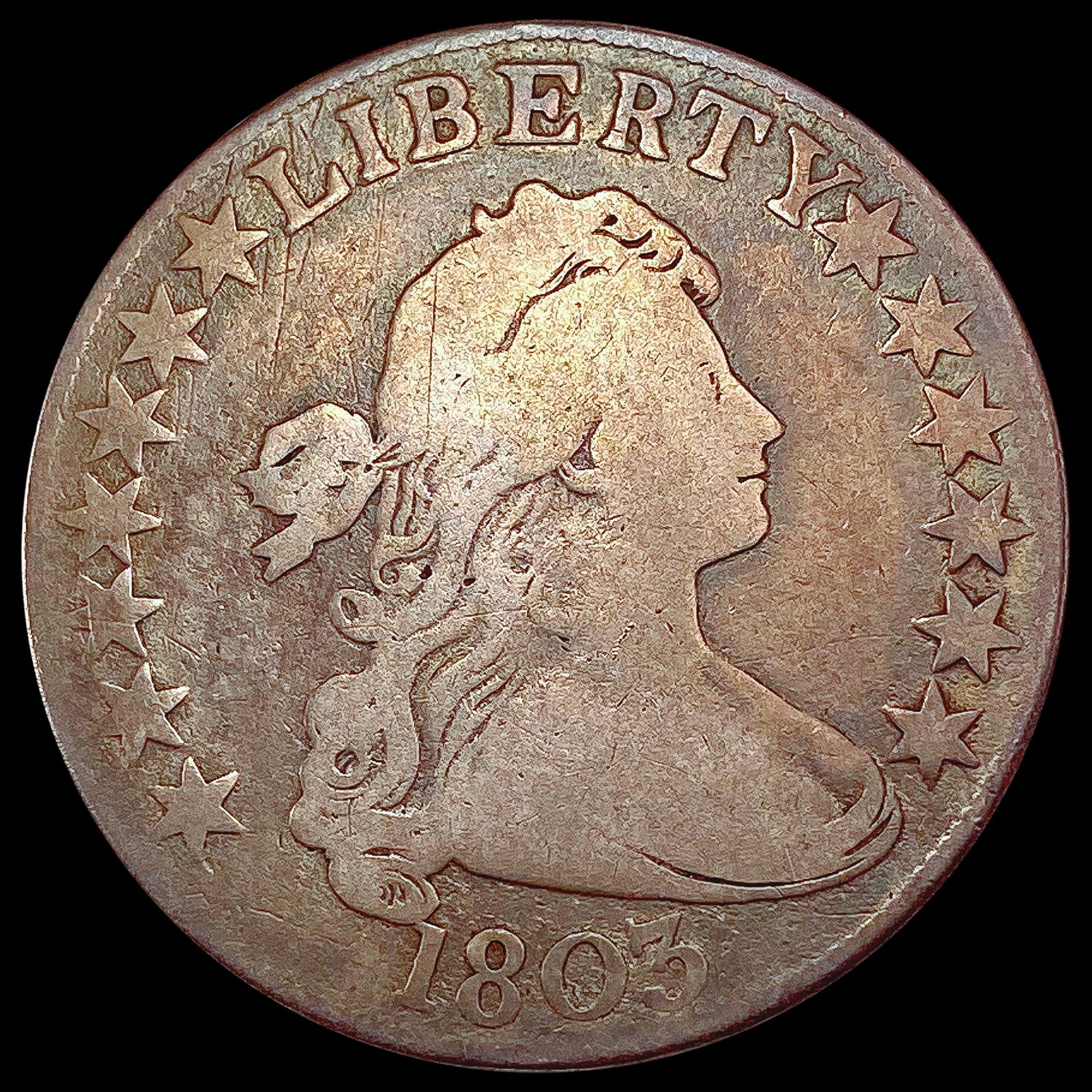 1803 Draped Bust Half Dollar NICELY CIRCULATED (1 of 2)
