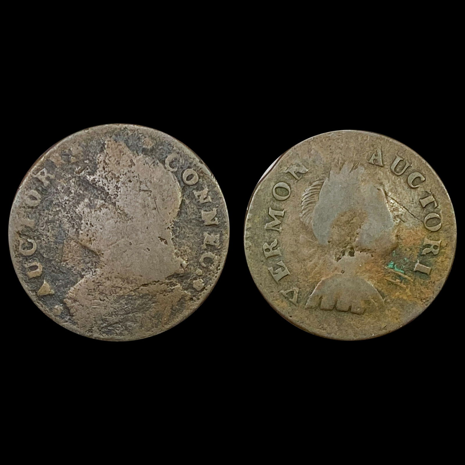1783-1787 Vemont and Connecticut Coppers [2 Coins] HIGH GRADE (1 of 2)