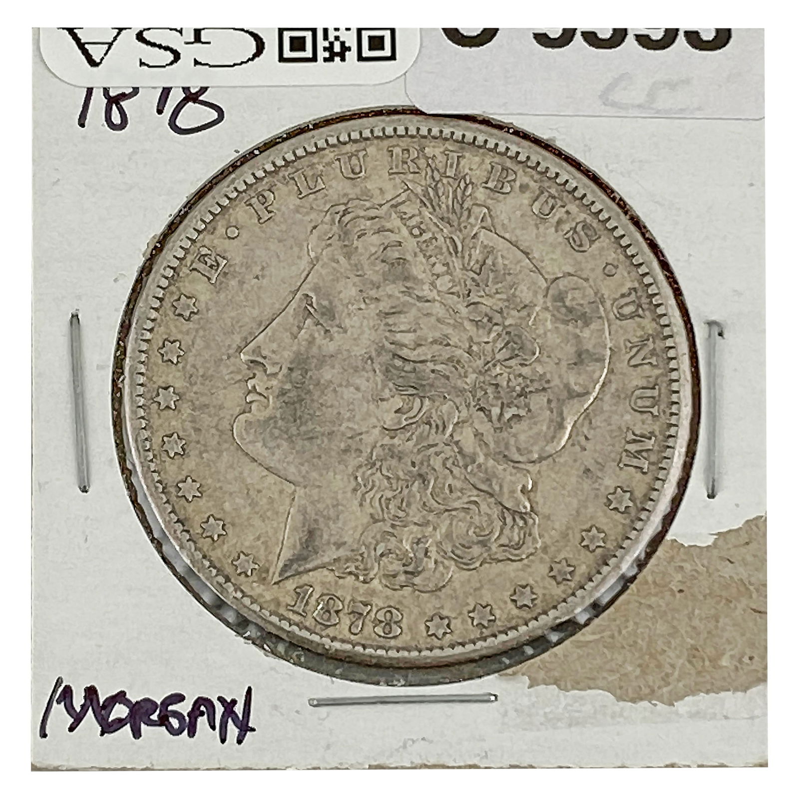 1878-CC Morgan Silver Dollar NEARLY UNCIRCULATED (1 of 2)
